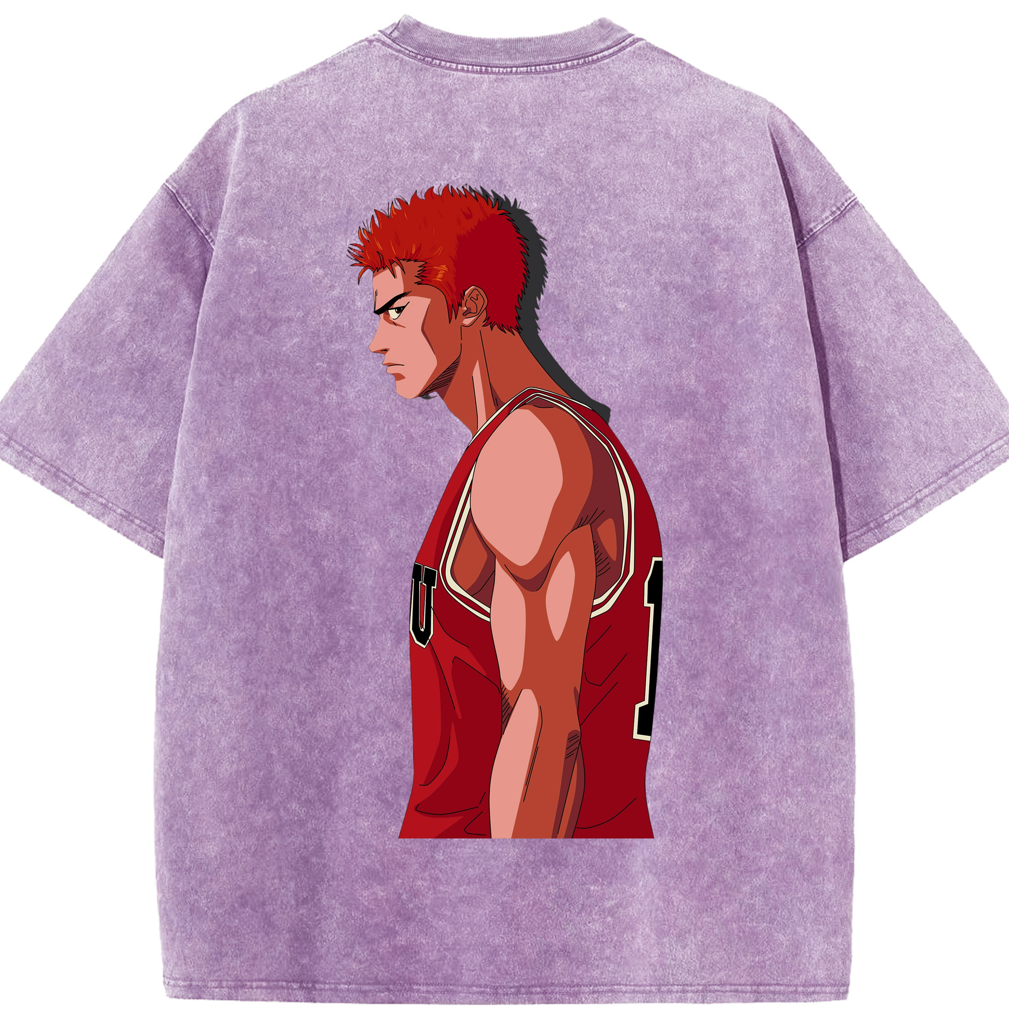 （画像用） SLAM DUNK／スラムダンク 綿100% ヴィンテージ風 半袖Tシャツ（背面プリント）
