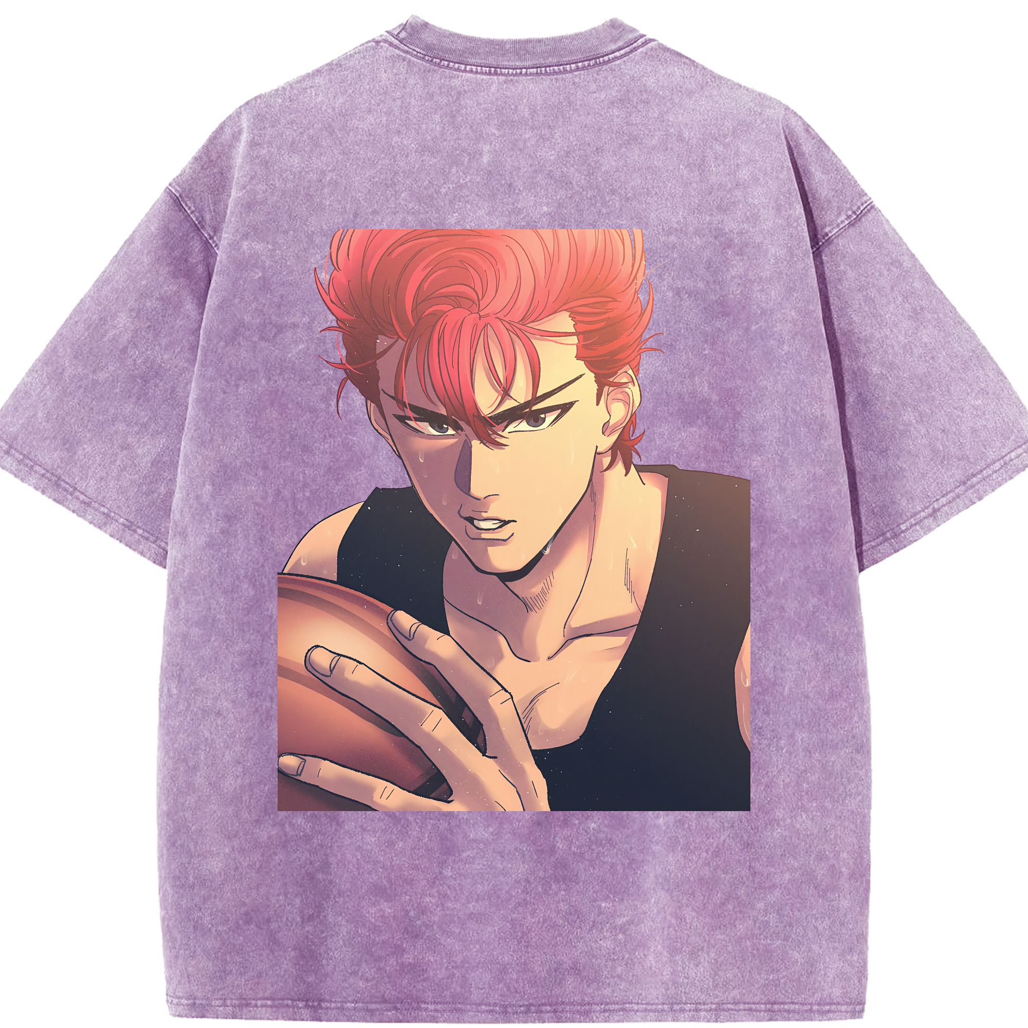 （画像用） SLAM DUNK／スラムダンク 綿100% ヴィンテージ風 半袖Tシャツ（背面プリント）