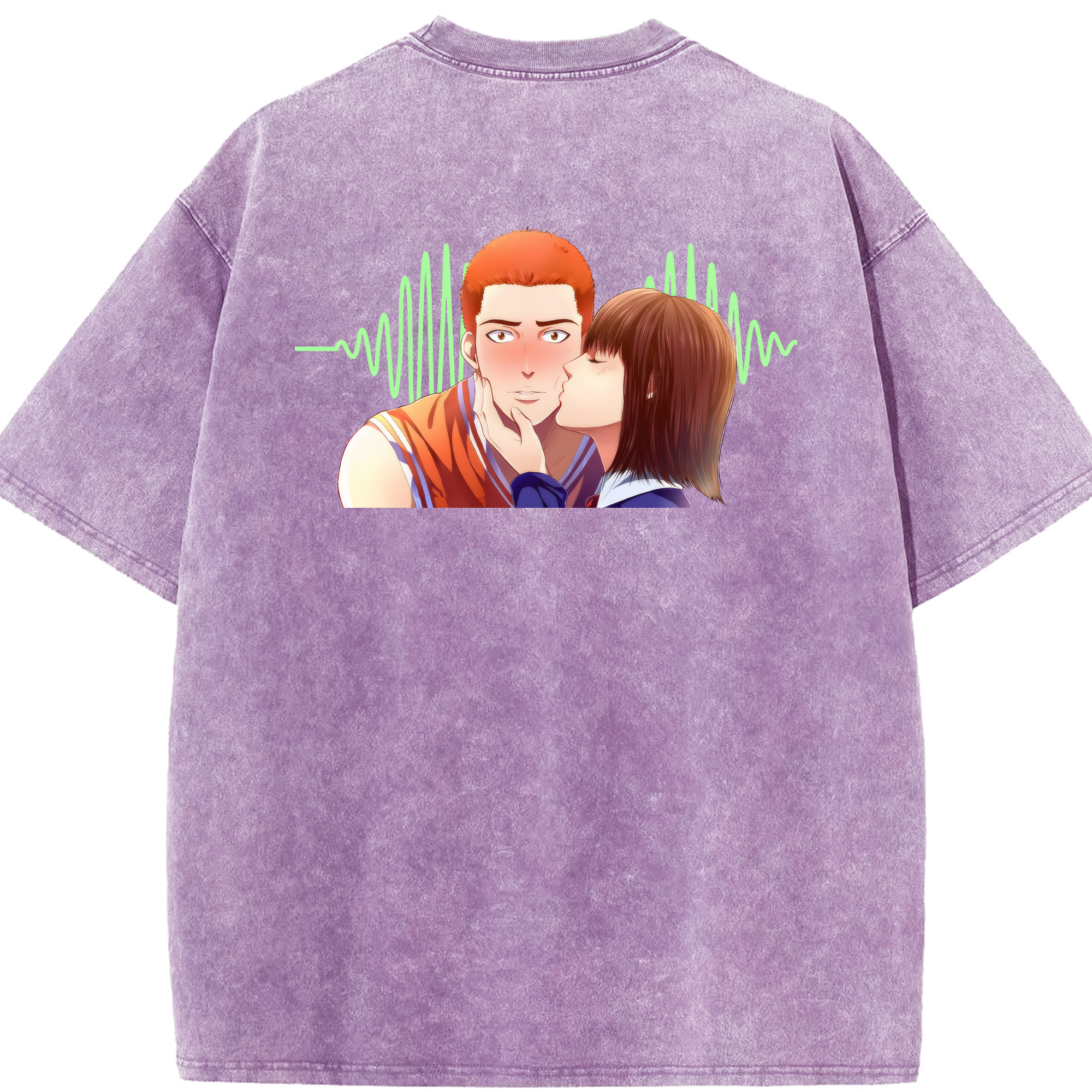（画像用） SLAM DUNK／スラムダンク 綿100% ヴィンテージ風 半袖Tシャツ（背面プリント）