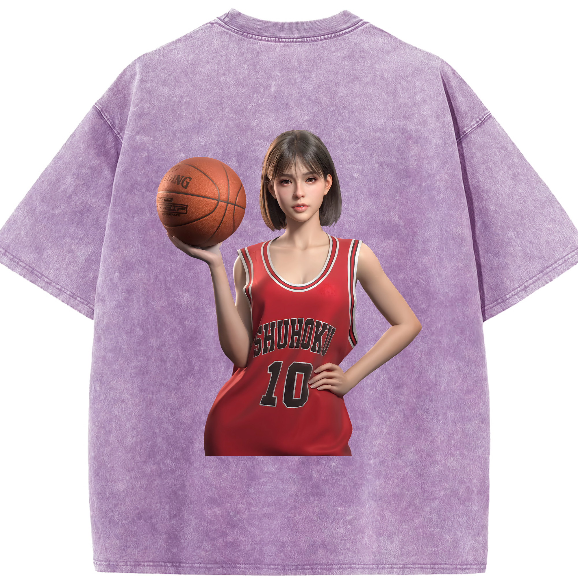 （画像用） SLAM DUNK／スラムダンク 綿100% ヴィンテージ風 半袖Tシャツ（背面プリント）