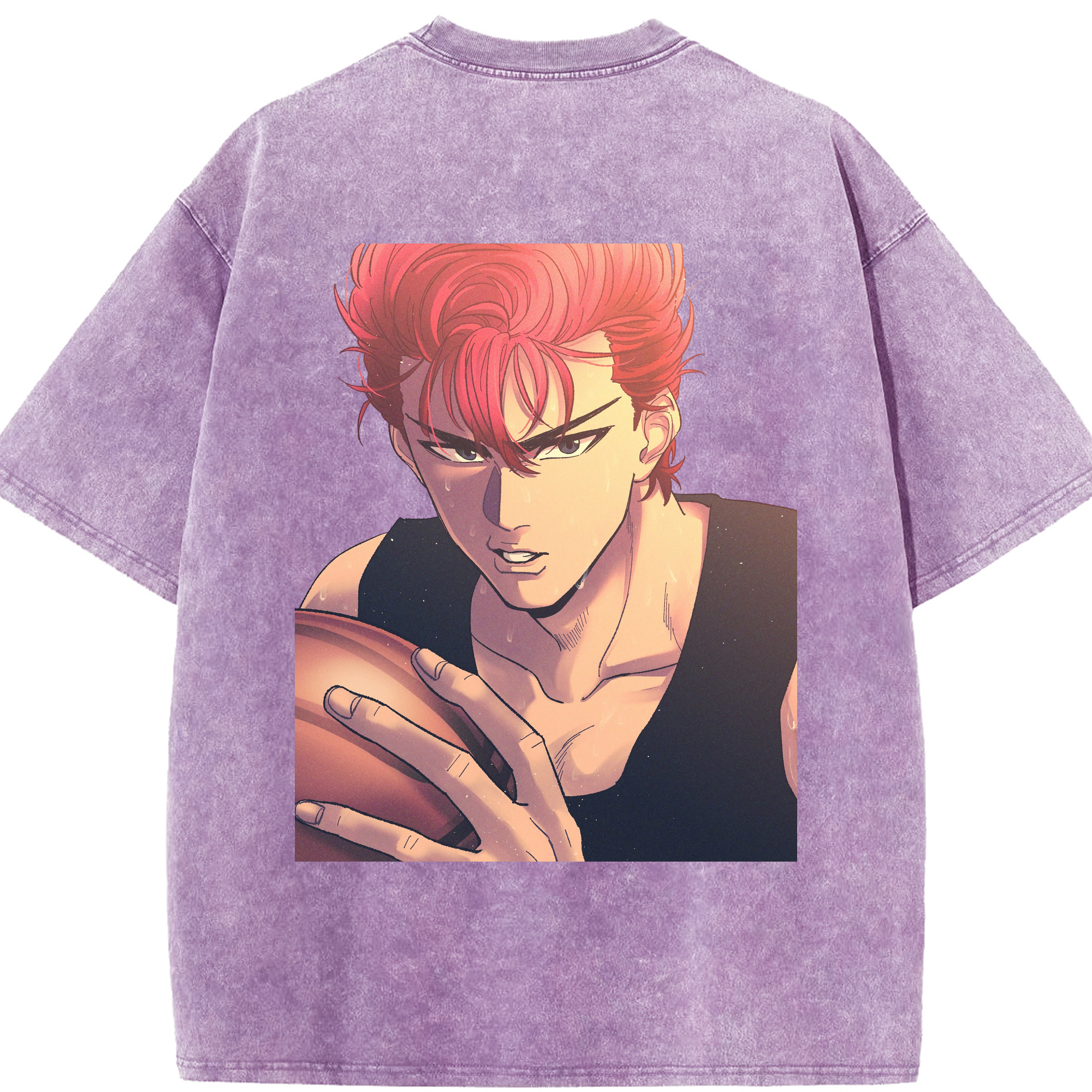 （画像用） SLAM DUNK／スラムダンク 綿100% ヴィンテージ風 半袖Tシャツ（背面プリント）