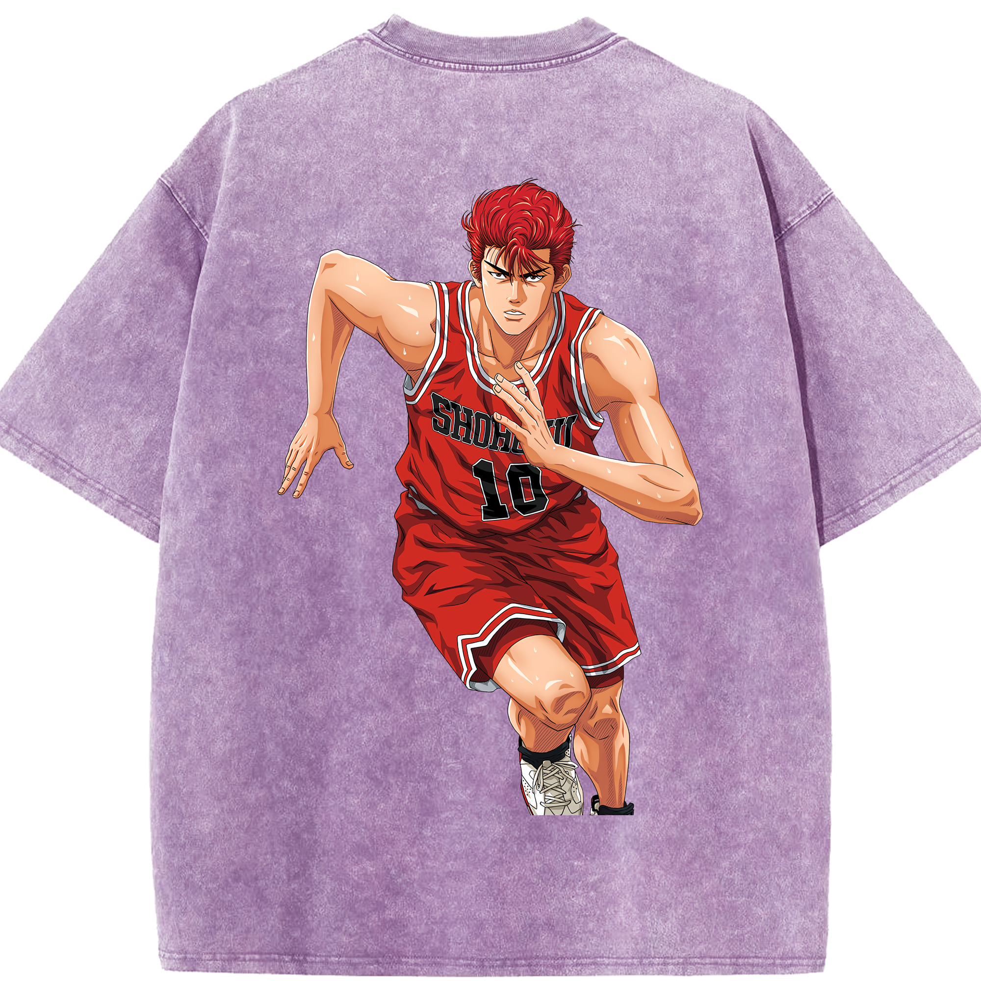 （画像用） SLAM DUNK／スラムダンク 綿100% ヴィンテージ風 半袖Tシャツ（背面プリント）