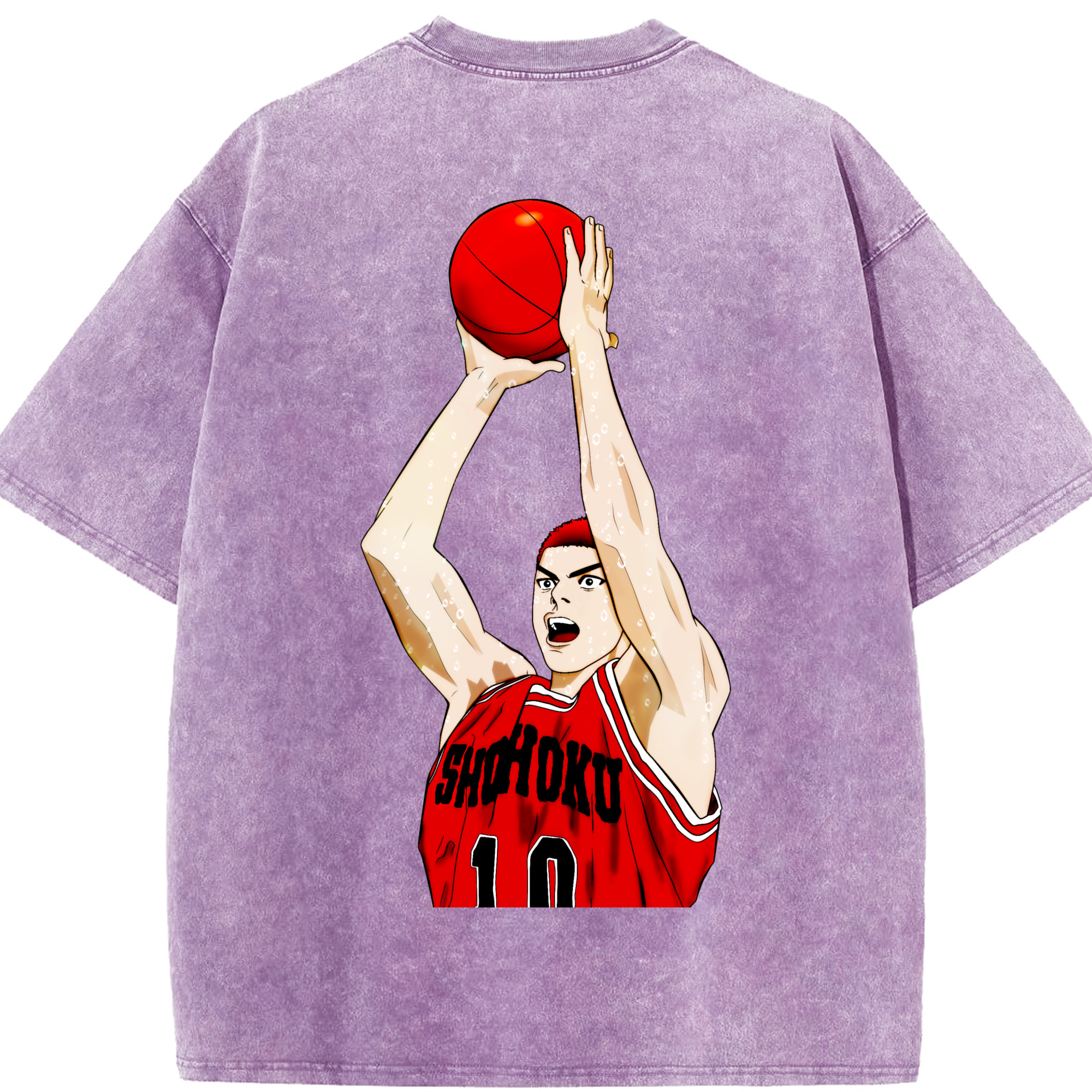 （画像用） SLAM DUNK／スラムダンク 綿100% ヴィンテージ風 半袖Tシャツ（背面プリント）