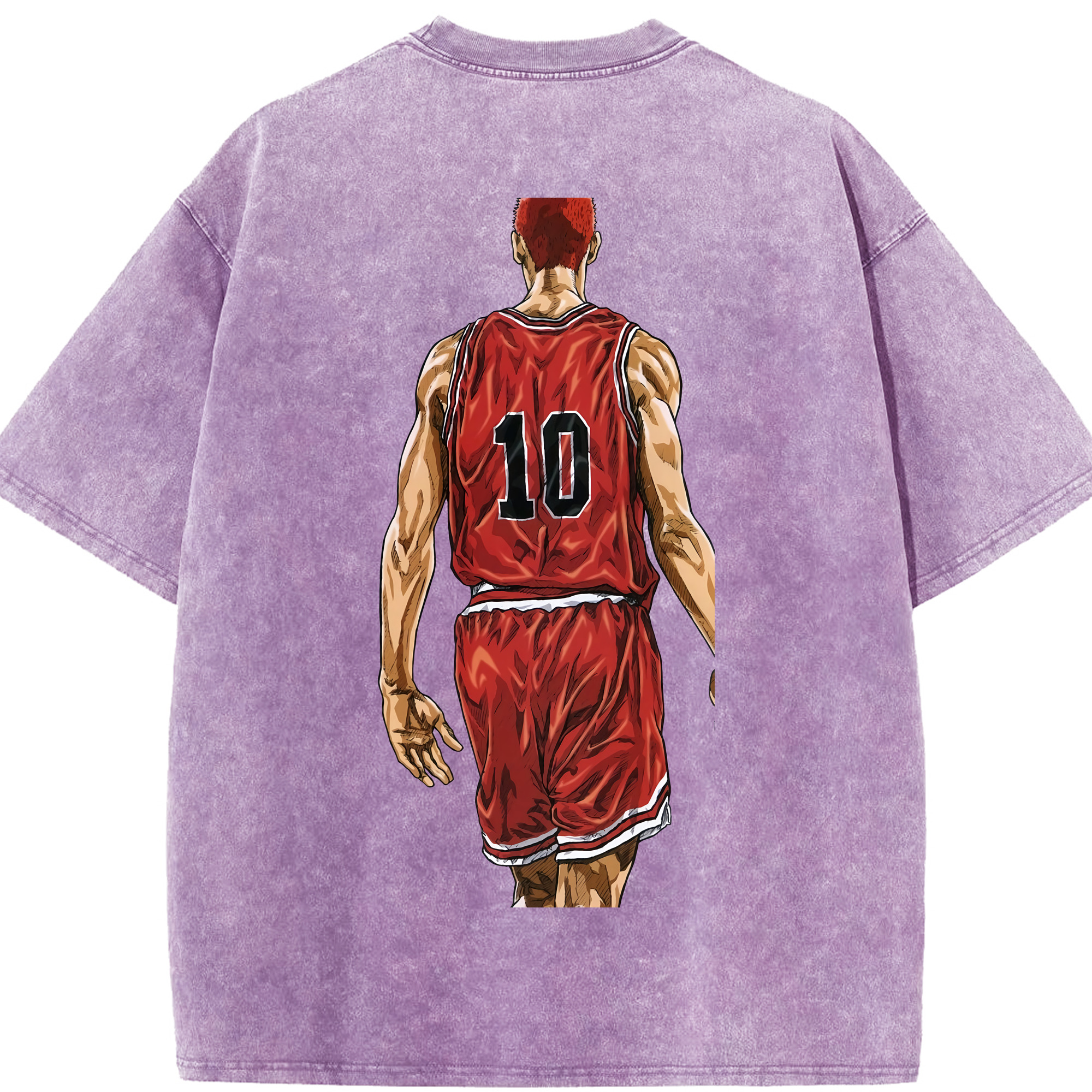 （画像用） SLAM DUNK／スラムダンク 綿100% ヴィンテージ風 半袖Tシャツ（背面プリント）