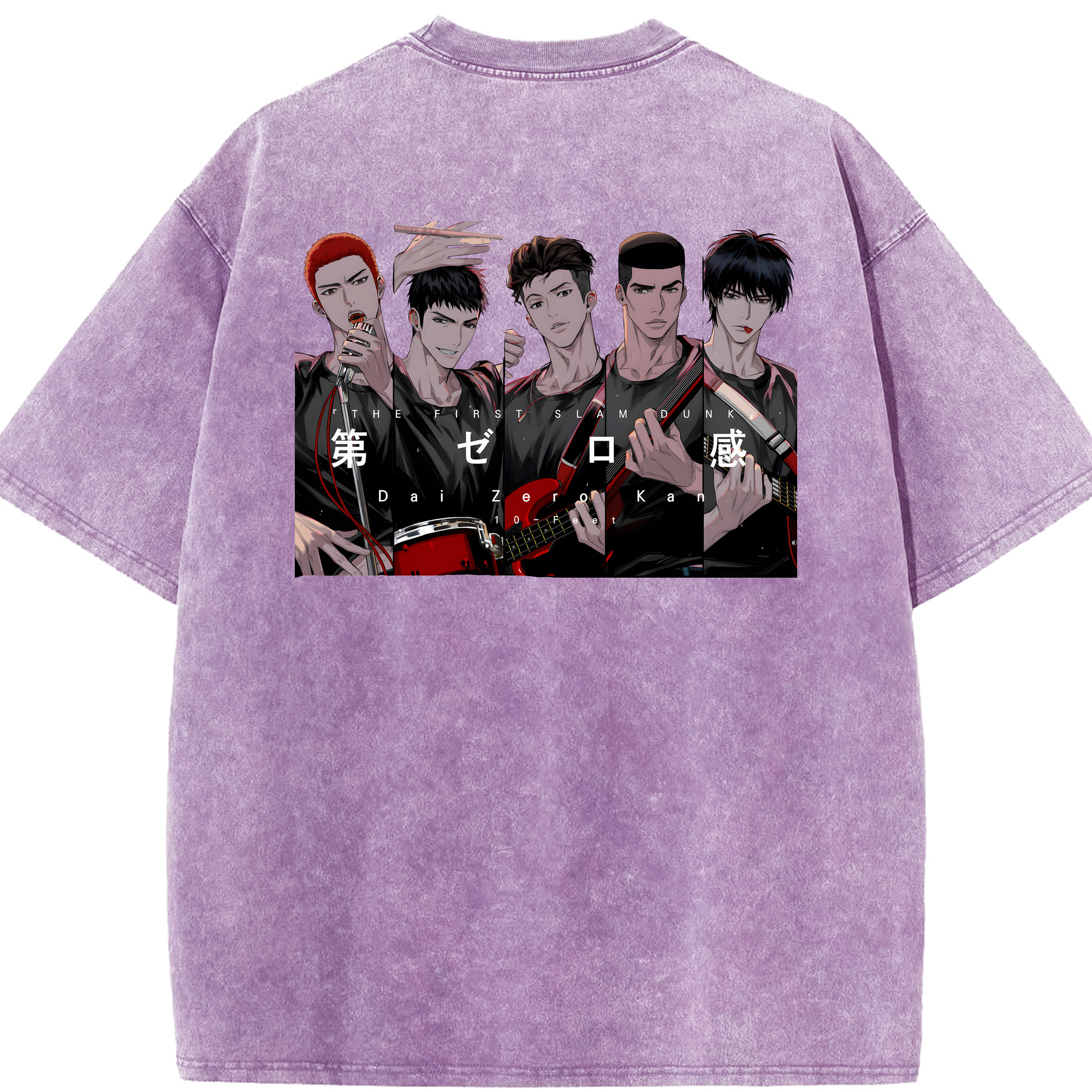 （画像用） SLAM DUNK／スラムダンク 綿100% ヴィンテージ風 半袖Tシャツ（背面プリント）