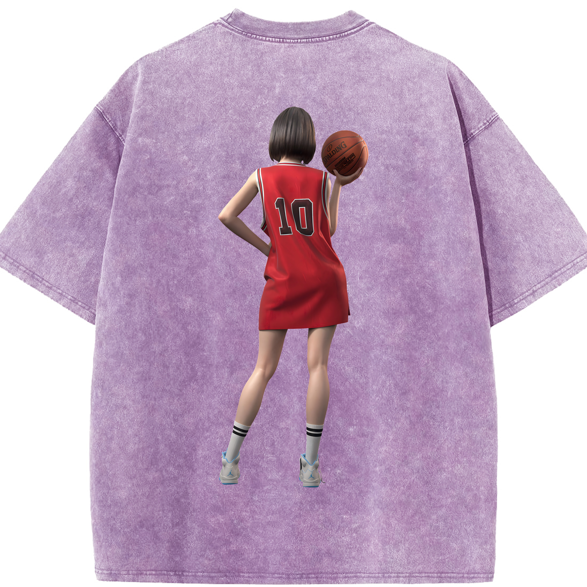 （画像用） SLAM DUNK／スラムダンク 綿100% ヴィンテージ風 半袖Tシャツ（背面プリント）