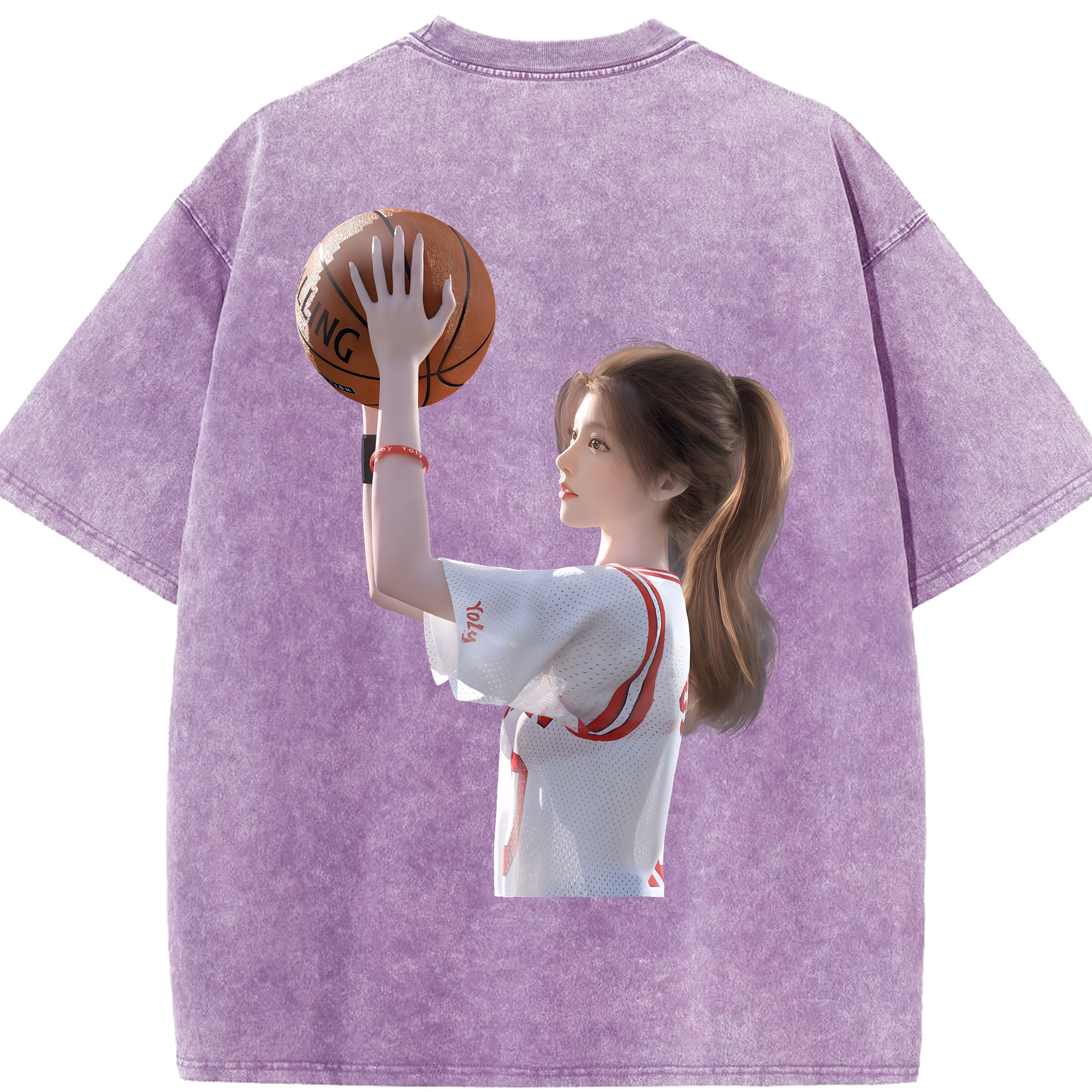 （画像用） SLAM DUNK／スラムダンク 綿100% ヴィンテージ風 半袖Tシャツ（背面プリント）