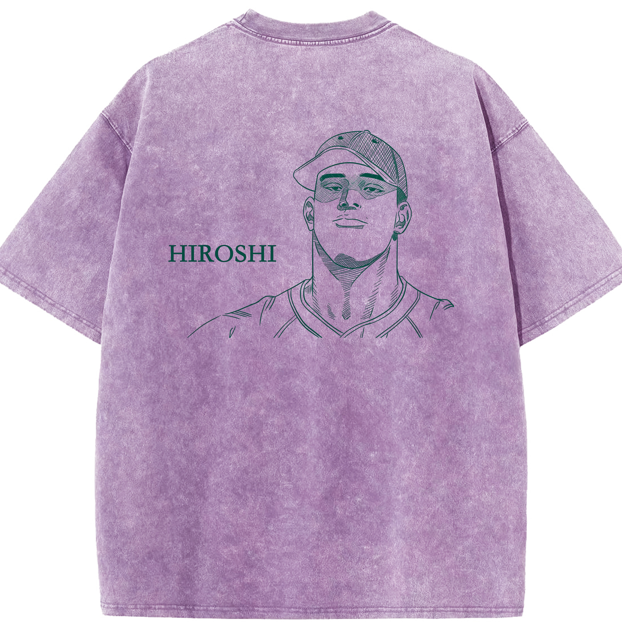 SLAM DUNK／スラムダンク 綿100% ヴィンテージ風 半袖Tシャツ（背面プリント）