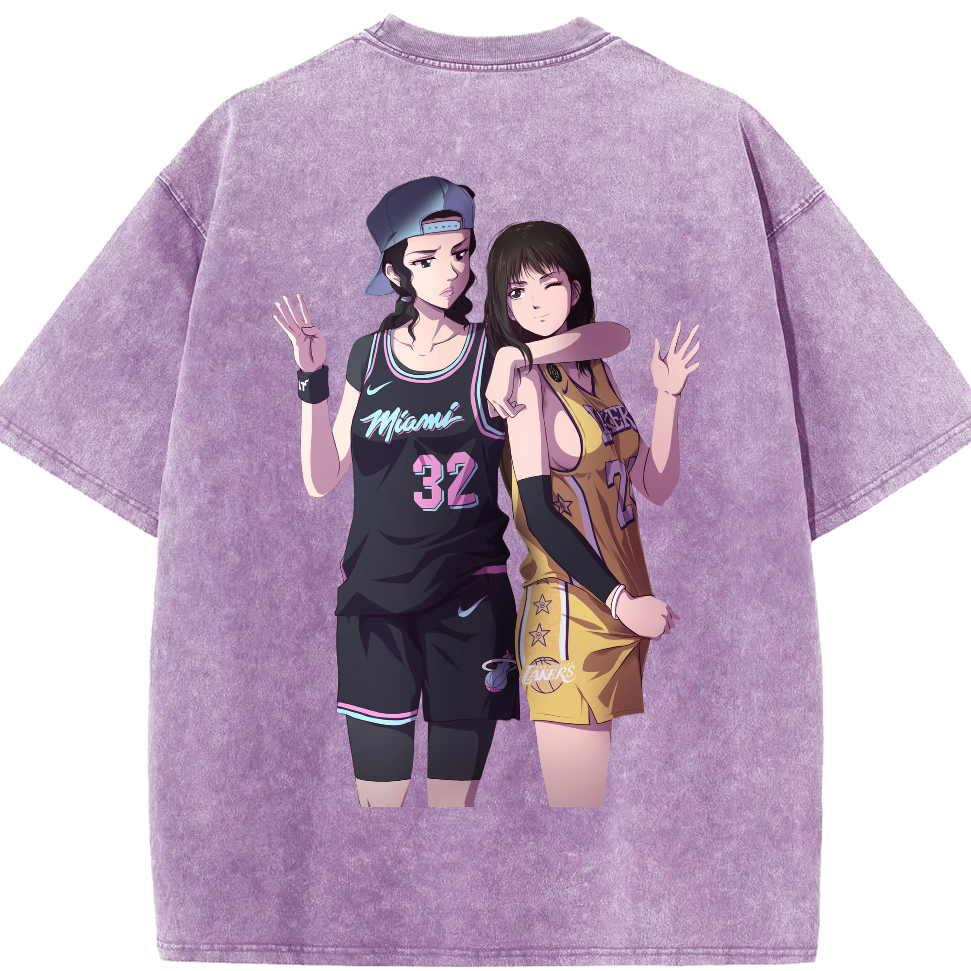 （画像用） SLAM DUNK／スラムダンク 綿100% ヴィンテージ風 半袖Tシャツ（背面プリント）