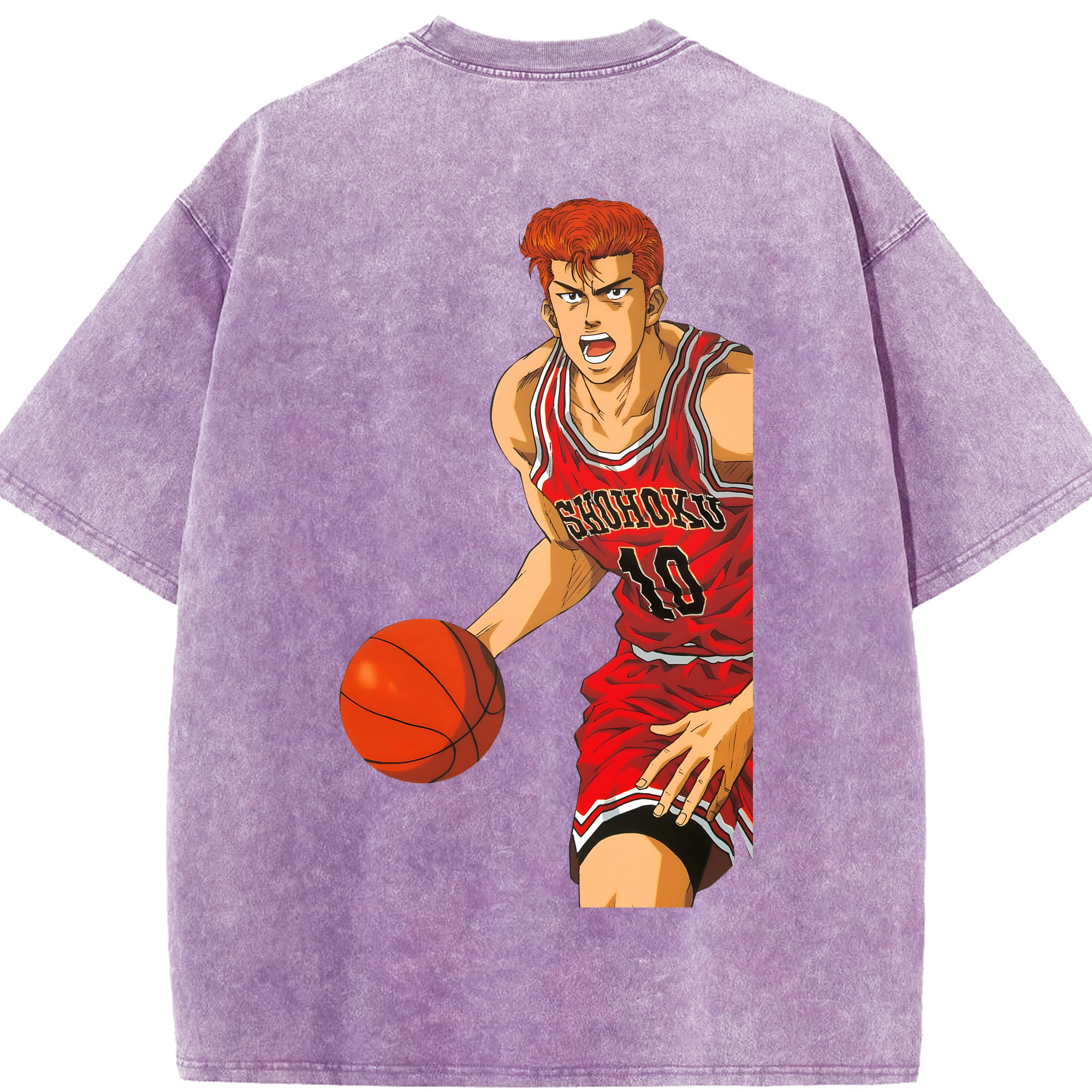 （画像用） SLAM DUNK／スラムダンク 綿100% ヴィンテージ風 半袖Tシャツ（背面プリント）