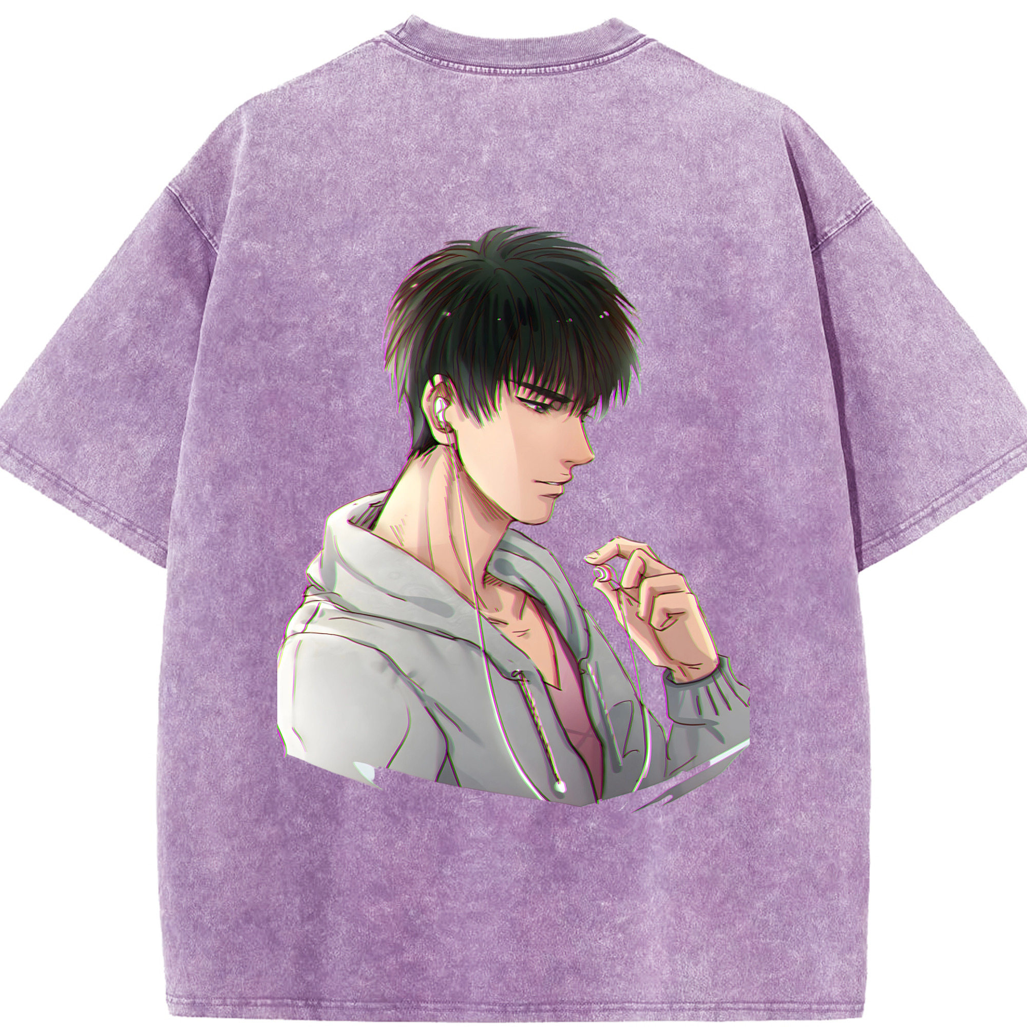 （画像用） SLAM DUNK／スラムダンク 綿100% ヴィンテージ風 半袖Tシャツ（背面プリント）