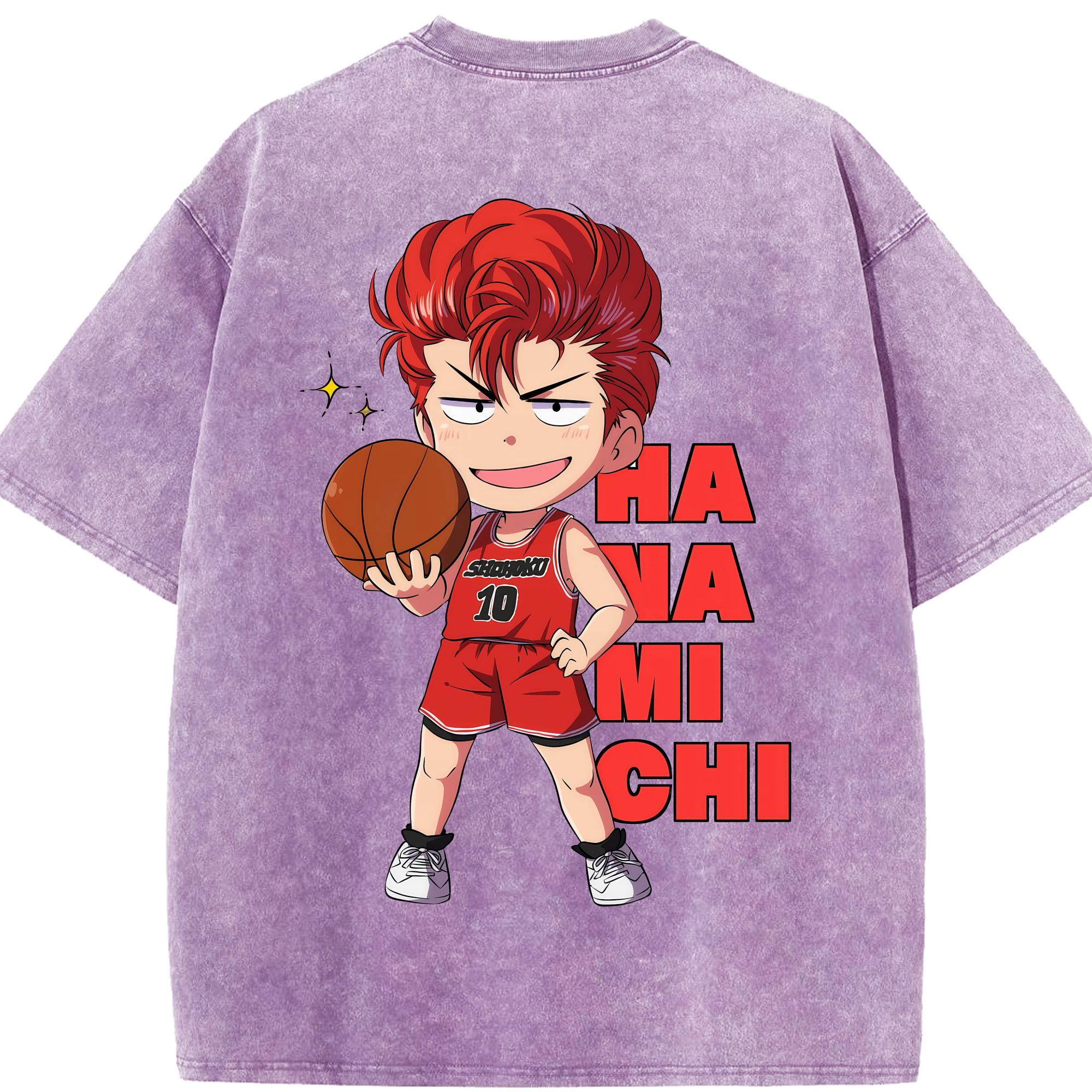 （画像用） SLAM DUNK／スラムダンク 綿100% ヴィンテージ風 半袖Tシャツ（背面プリント）