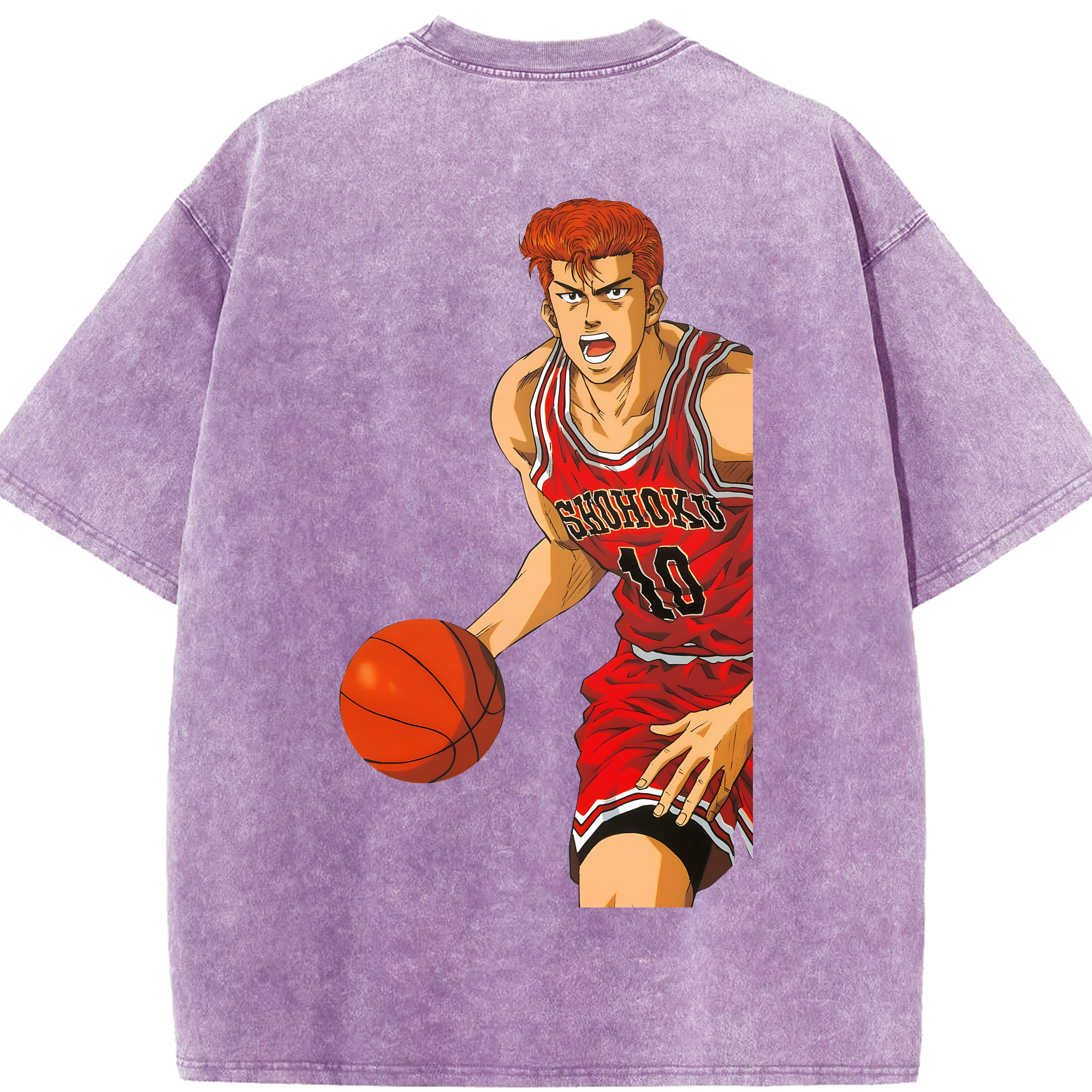 （画像用） SLAM DUNK／スラムダンク 綿100% ヴィンテージ風 半袖Tシャツ（背面プリント）