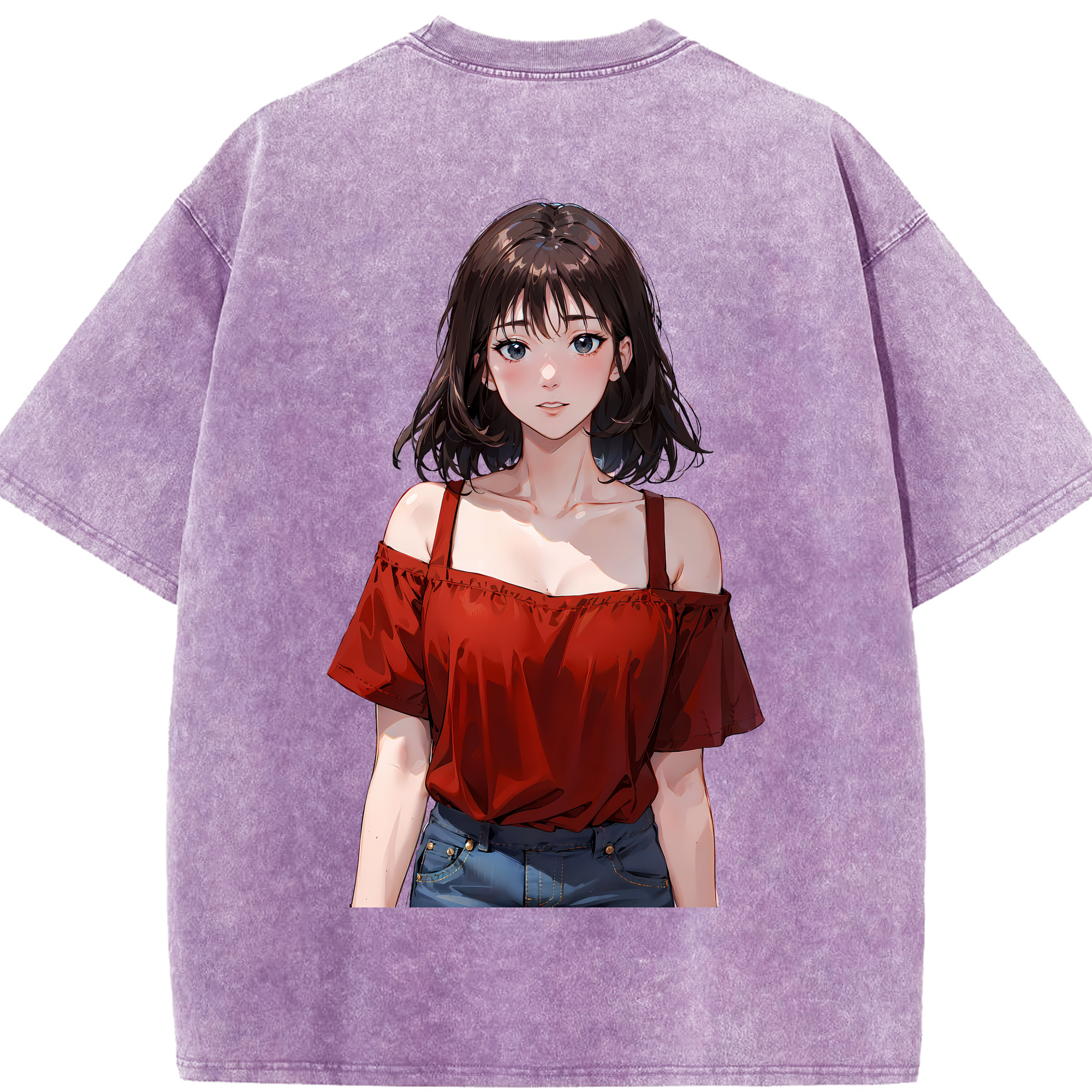 （画像用） SLAM DUNK／スラムダンク 綿100% ヴィンテージ風 半袖Tシャツ（背面プリント）