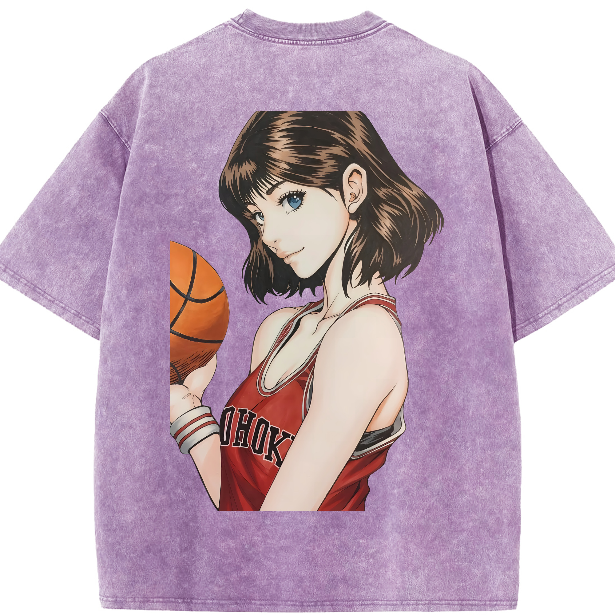（画像用） SLAM DUNK／スラムダンク 綿100% ヴィンテージ風 半袖Tシャツ（背面プリント）