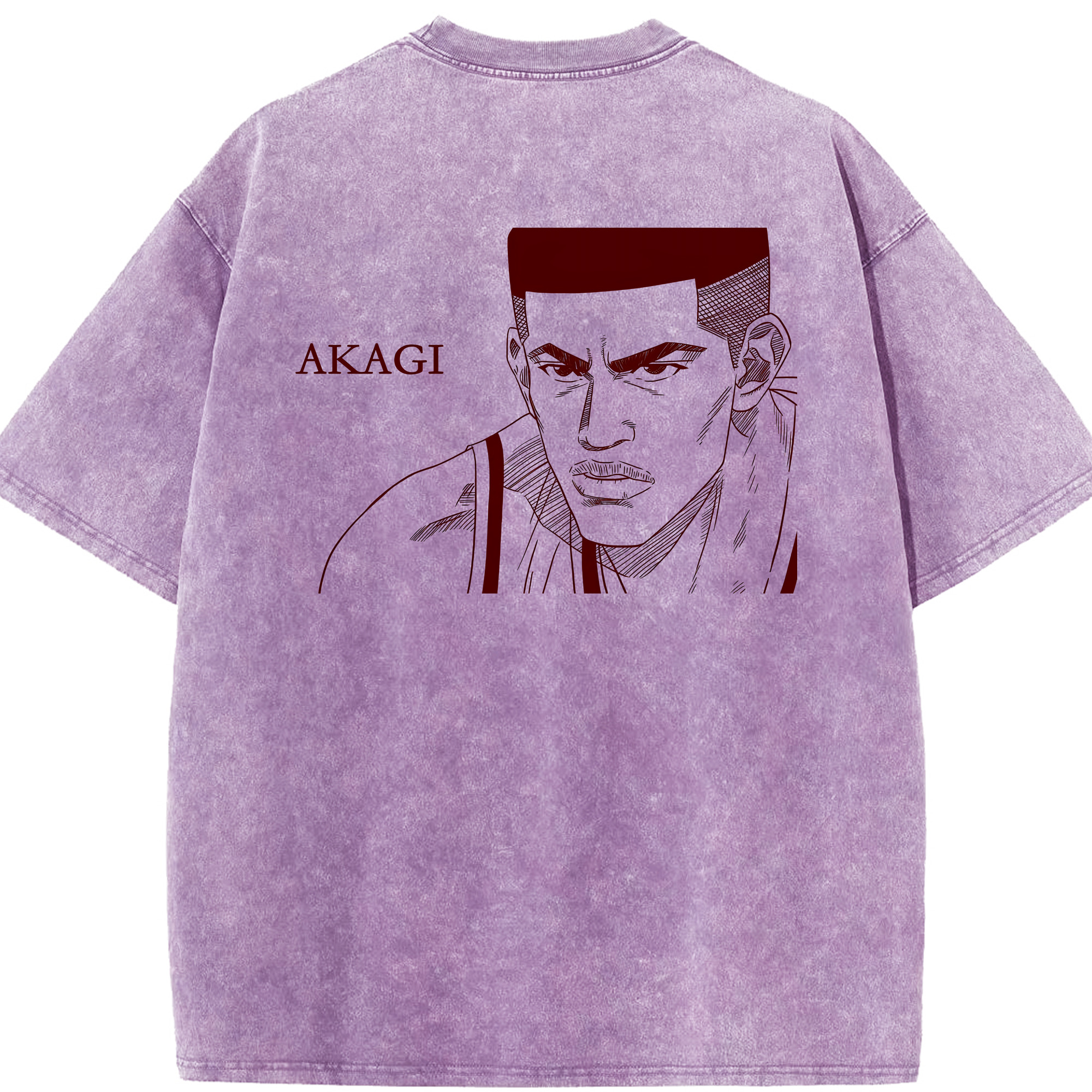 （画像用） SLAM DUNK／スラムダンク 綿100% ヴィンテージ風 半袖Tシャツ（背面プリント）