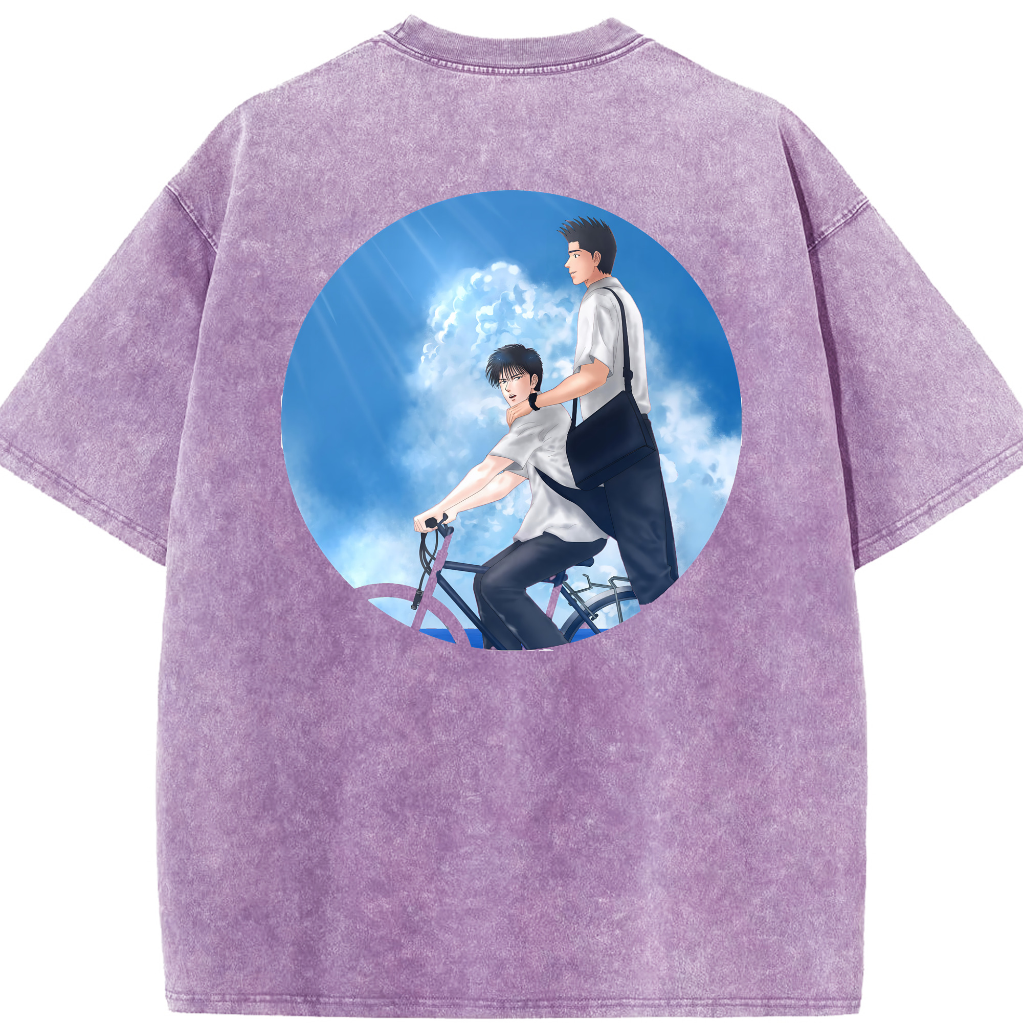 （画像用） SLAM DUNK／スラムダンク 綿100% ヴィンテージ風 半袖Tシャツ（背面プリント）