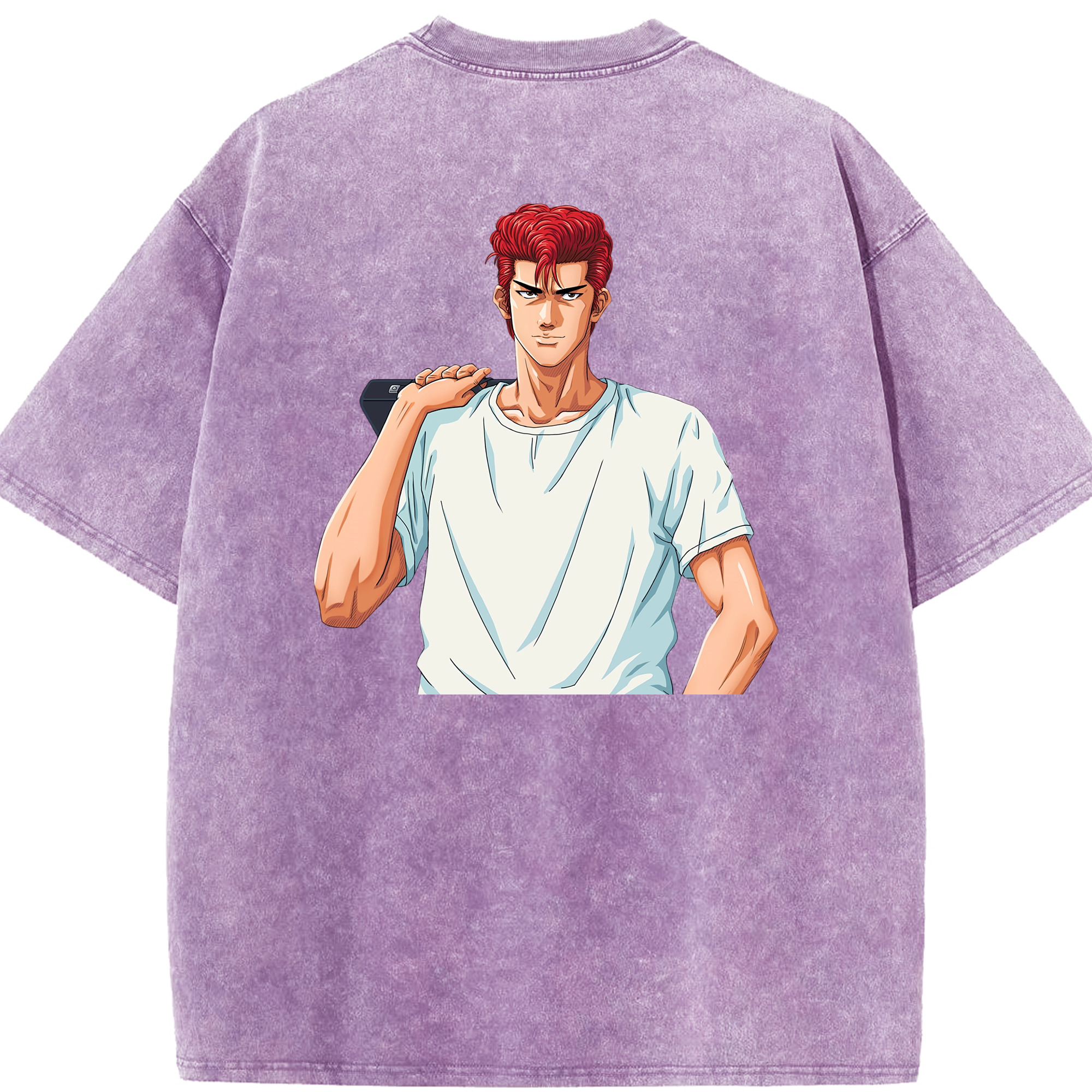 （画像用） SLAM DUNK／スラムダンク 綿100% ヴィンテージ風 半袖Tシャツ（背面プリント）