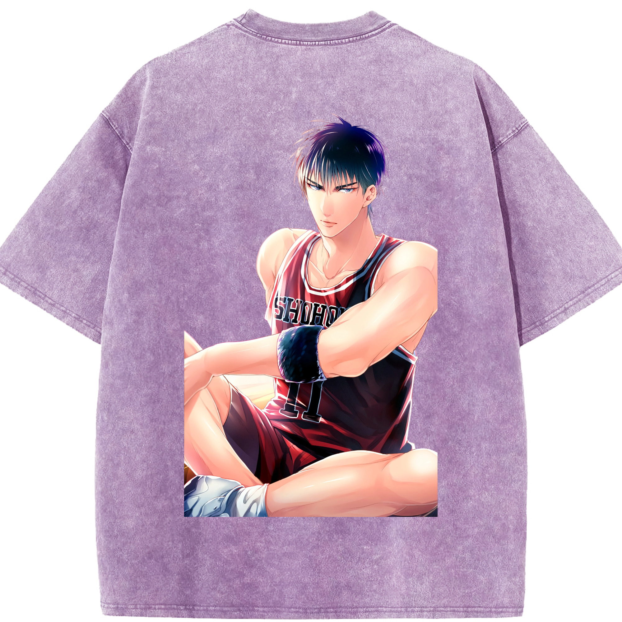 （画像用） SLAM DUNK／スラムダンク 綿100% ヴィンテージ風 半袖Tシャツ（背面プリント）