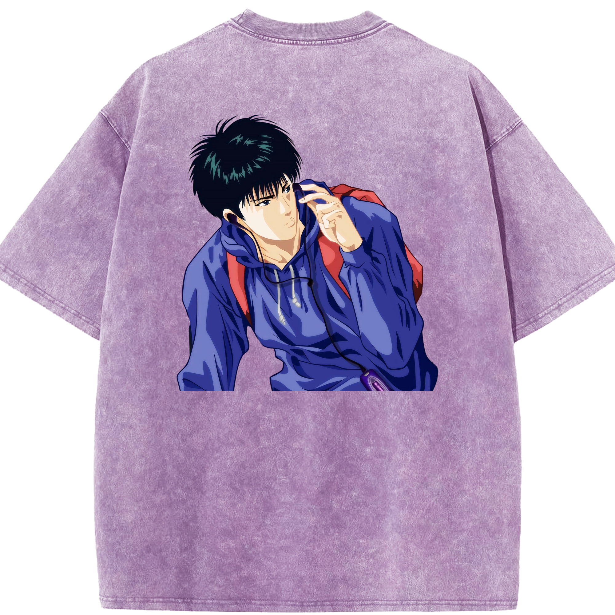 （画像用） SLAM DUNK／スラムダンク 綿100% ヴィンテージ風 半袖Tシャツ（背面プリント）
