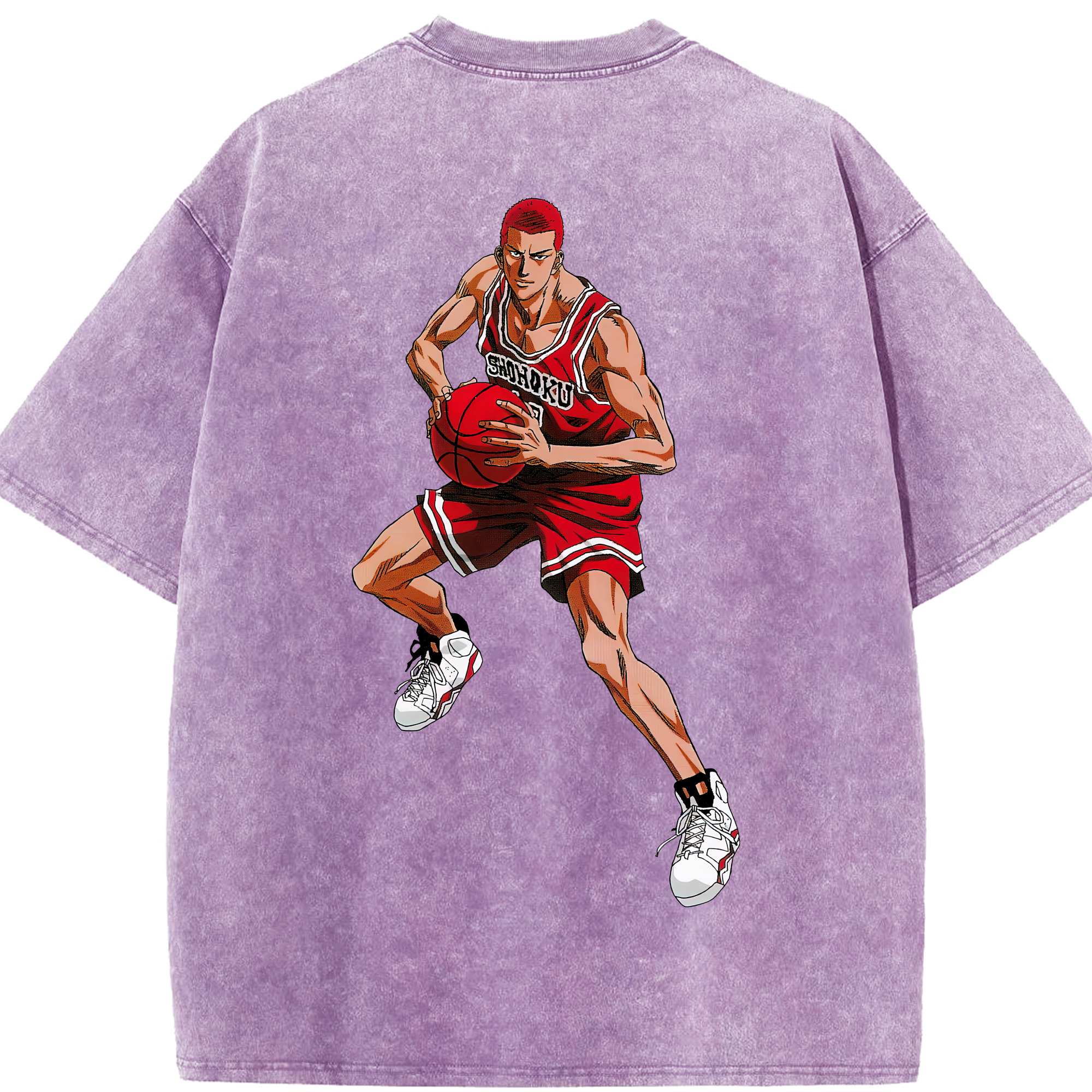 （画像用） SLAM DUNK／スラムダンク 綿100% ヴィンテージ風 半袖Tシャツ（背面プリント）