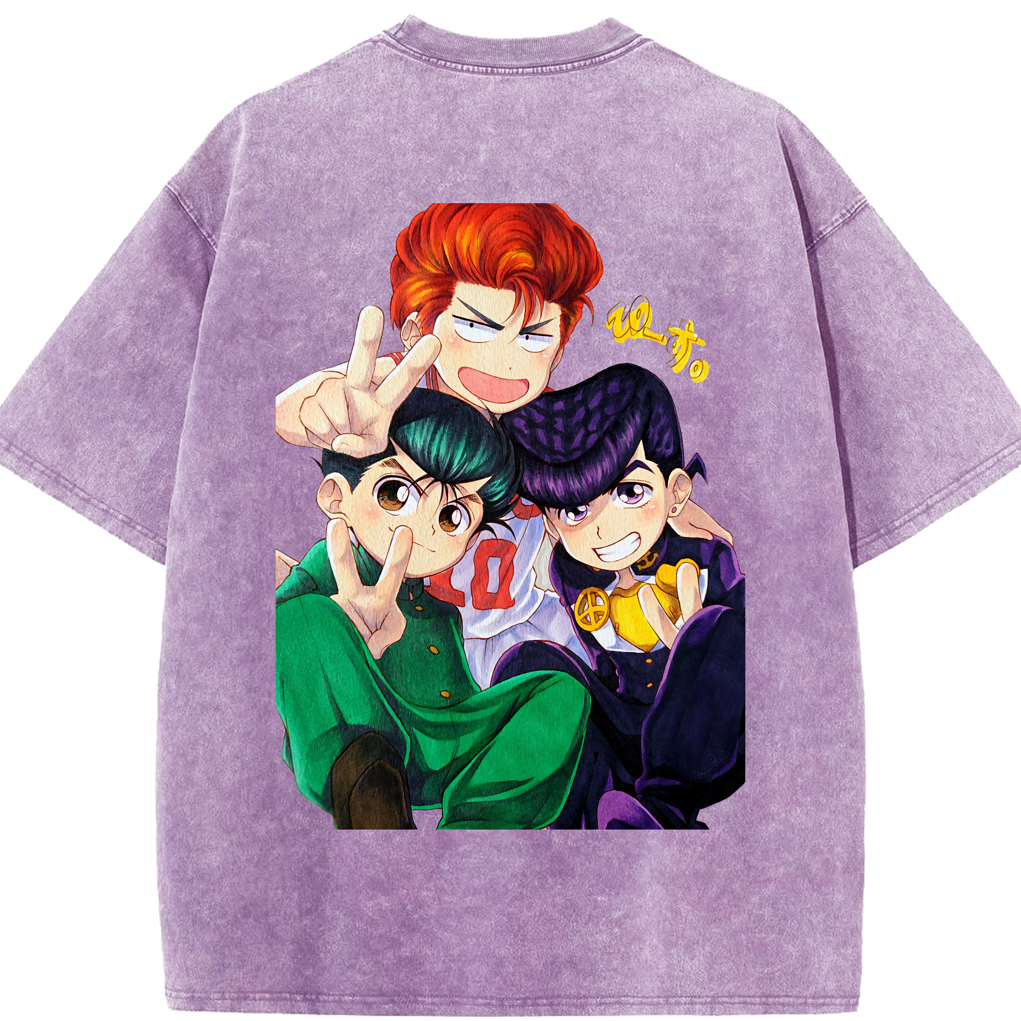 （画像用） SLAM DUNK／スラムダンク 綿100% ヴィンテージ風 半袖Tシャツ（背面プリント）