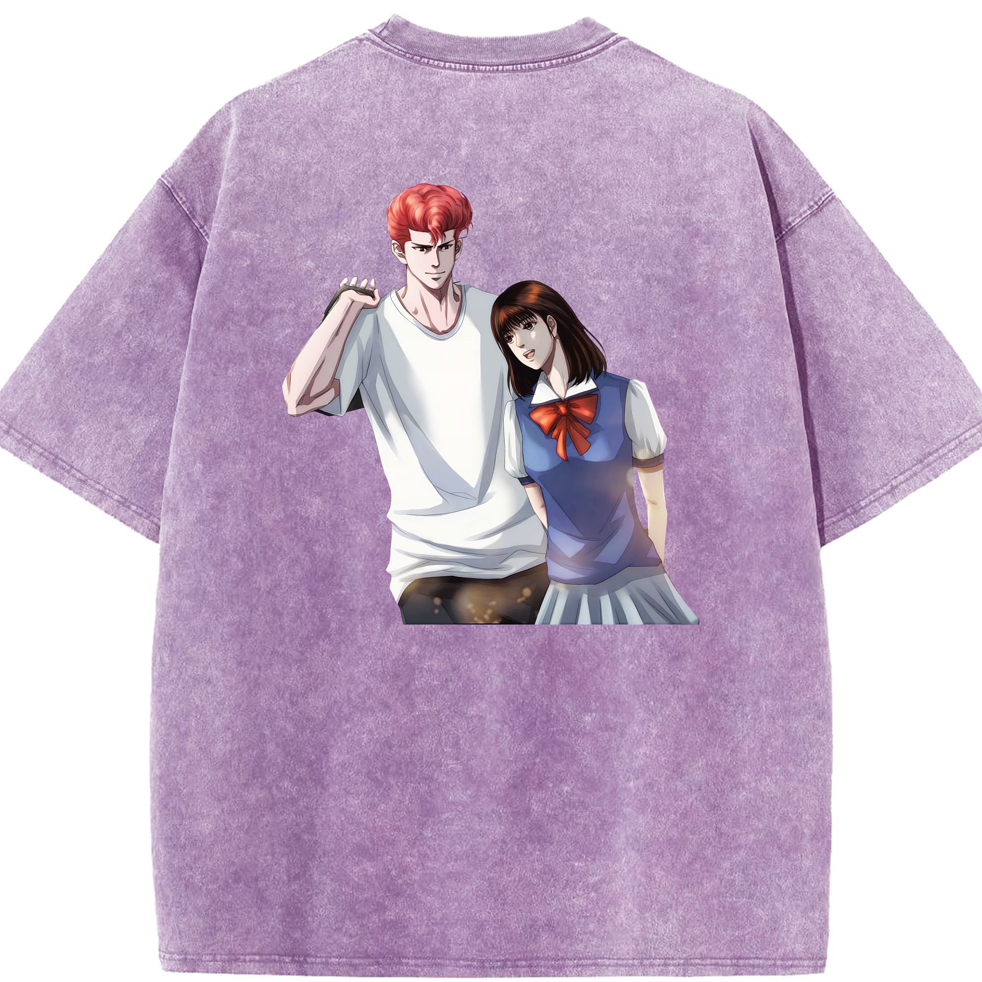 （画像用） SLAM DUNK／スラムダンク 綿100% ヴィンテージ風 半袖Tシャツ（背面プリント）