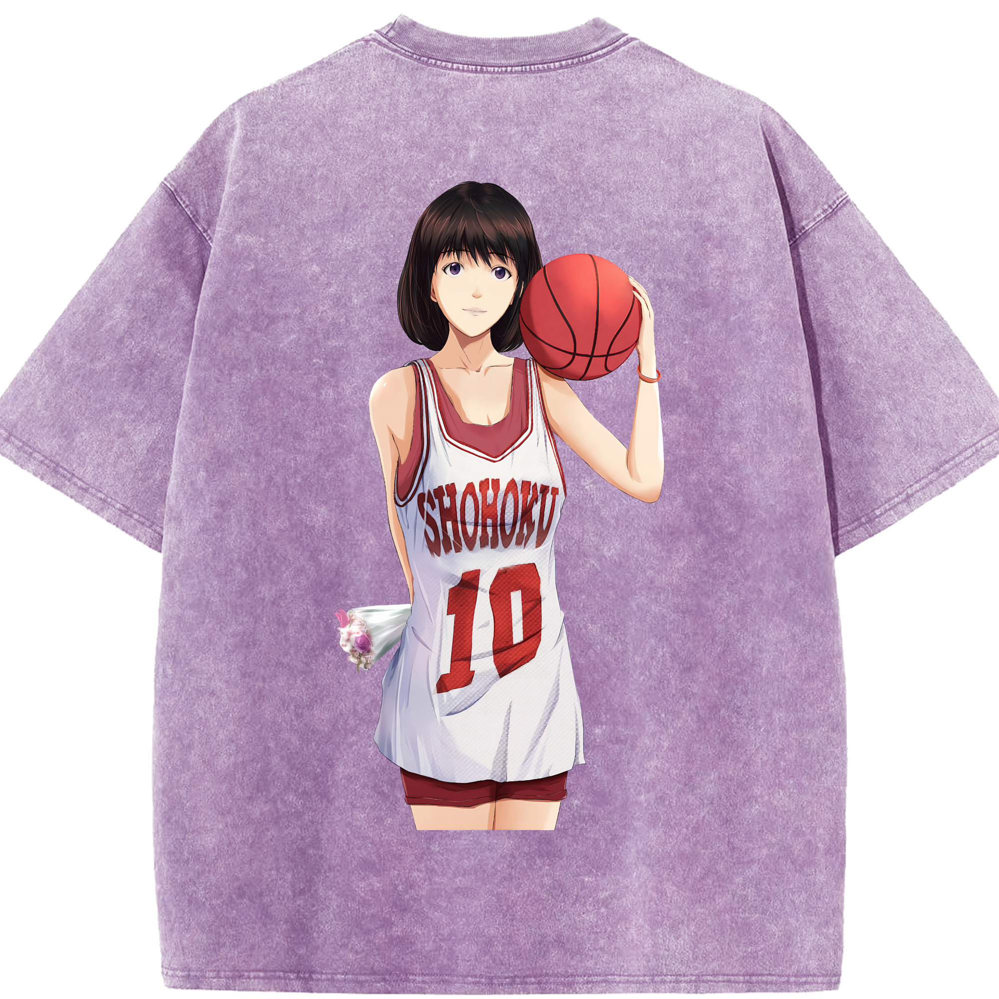 （画像用） SLAM DUNK／スラムダンク 綿100% ヴィンテージ風 半袖Tシャツ（背面プリント）