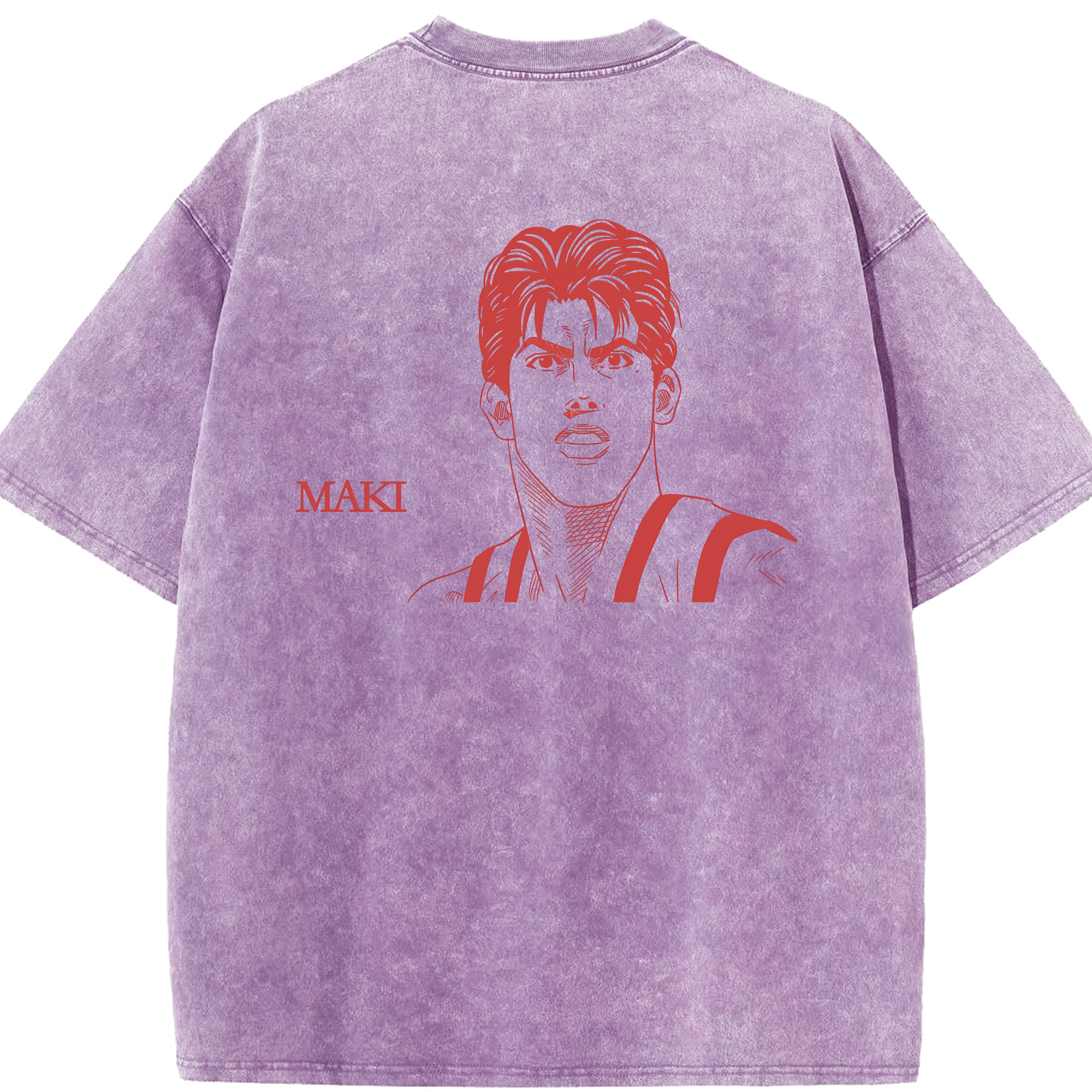 （画像用） SLAM DUNK／スラムダンク 綿100% ヴィンテージ風 半袖Tシャツ（背面プリント）