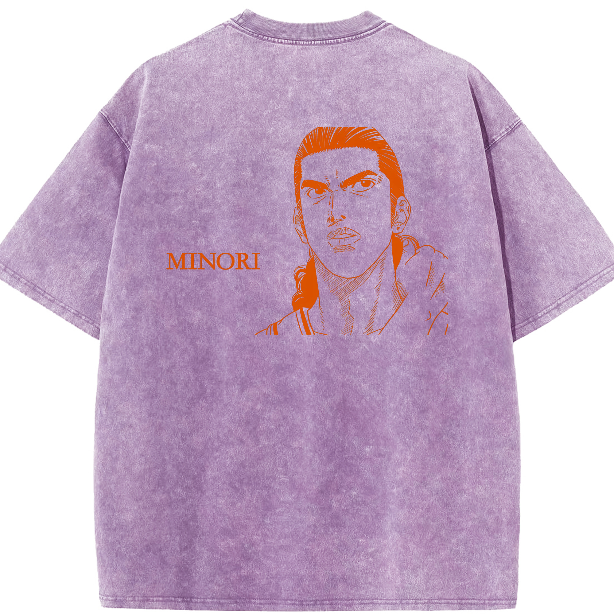 （画像用） SLAM DUNK／スラムダンク 綿100% ヴィンテージ風 半袖Tシャツ（背面プリント）