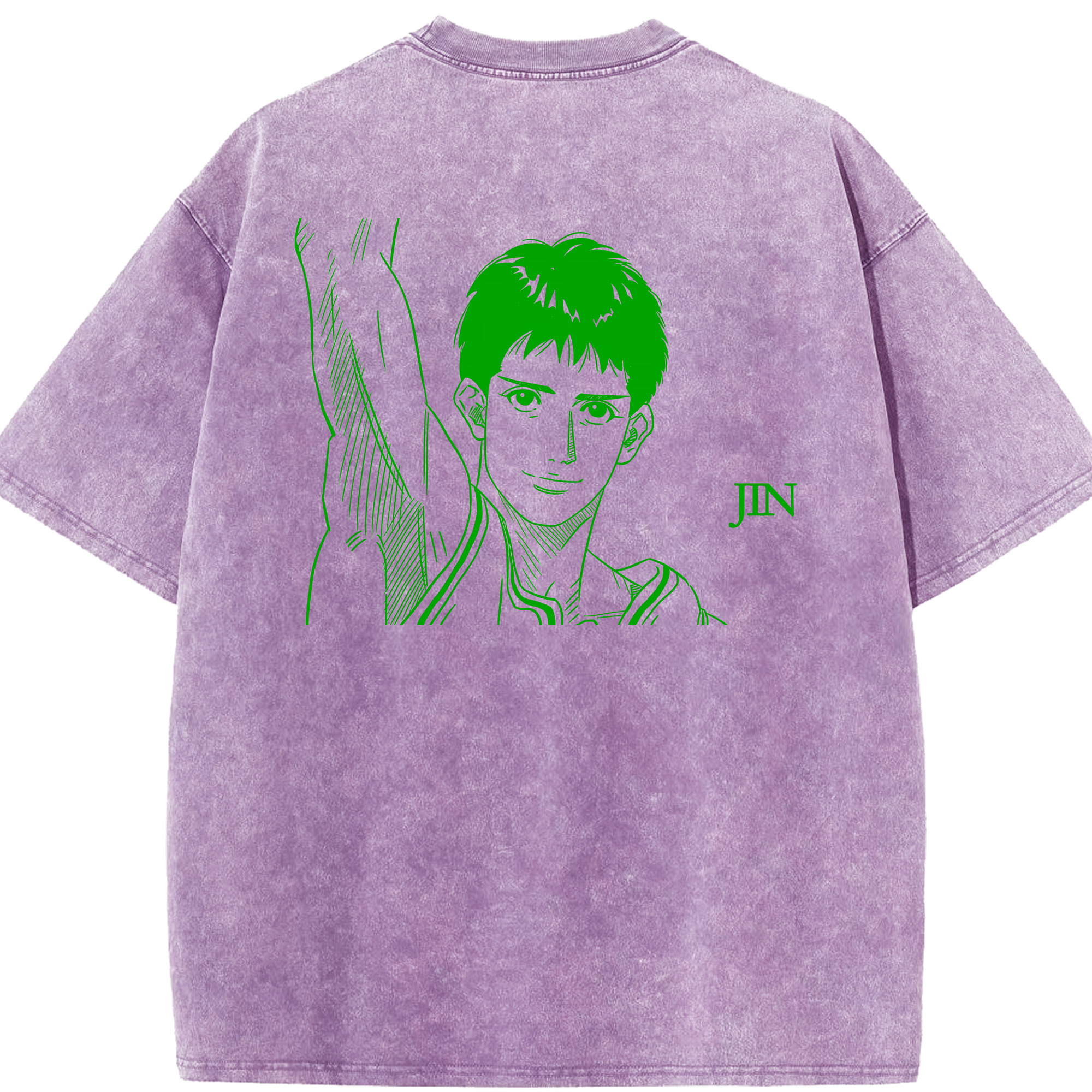 （画像用） SLAM DUNK／スラムダンク 綿100% ヴィンテージ風 半袖Tシャツ（背面プリント）