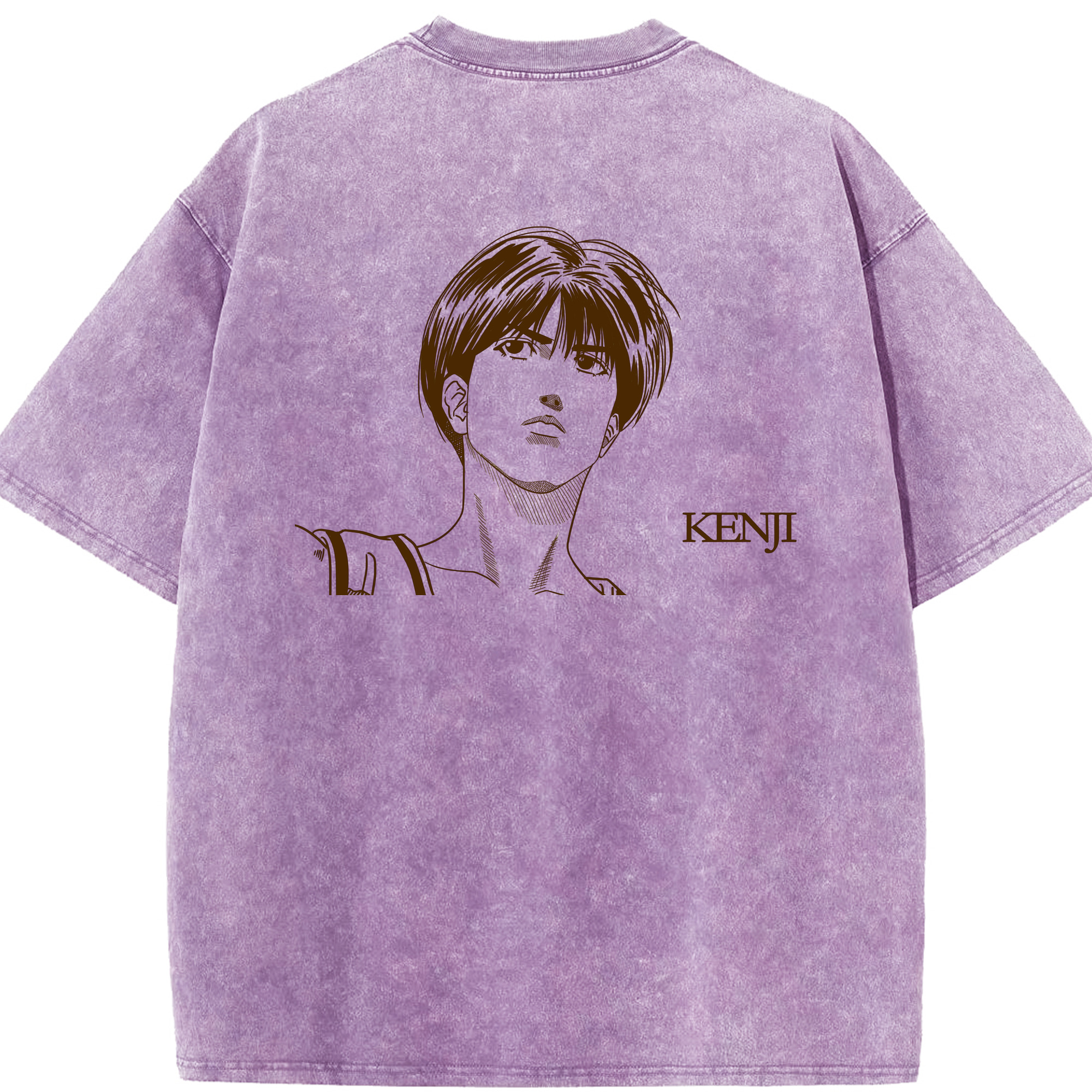 SLAM DUNK／スラムダンク 綿100% ヴィンテージ風 半袖Tシャツ（背面プリント）