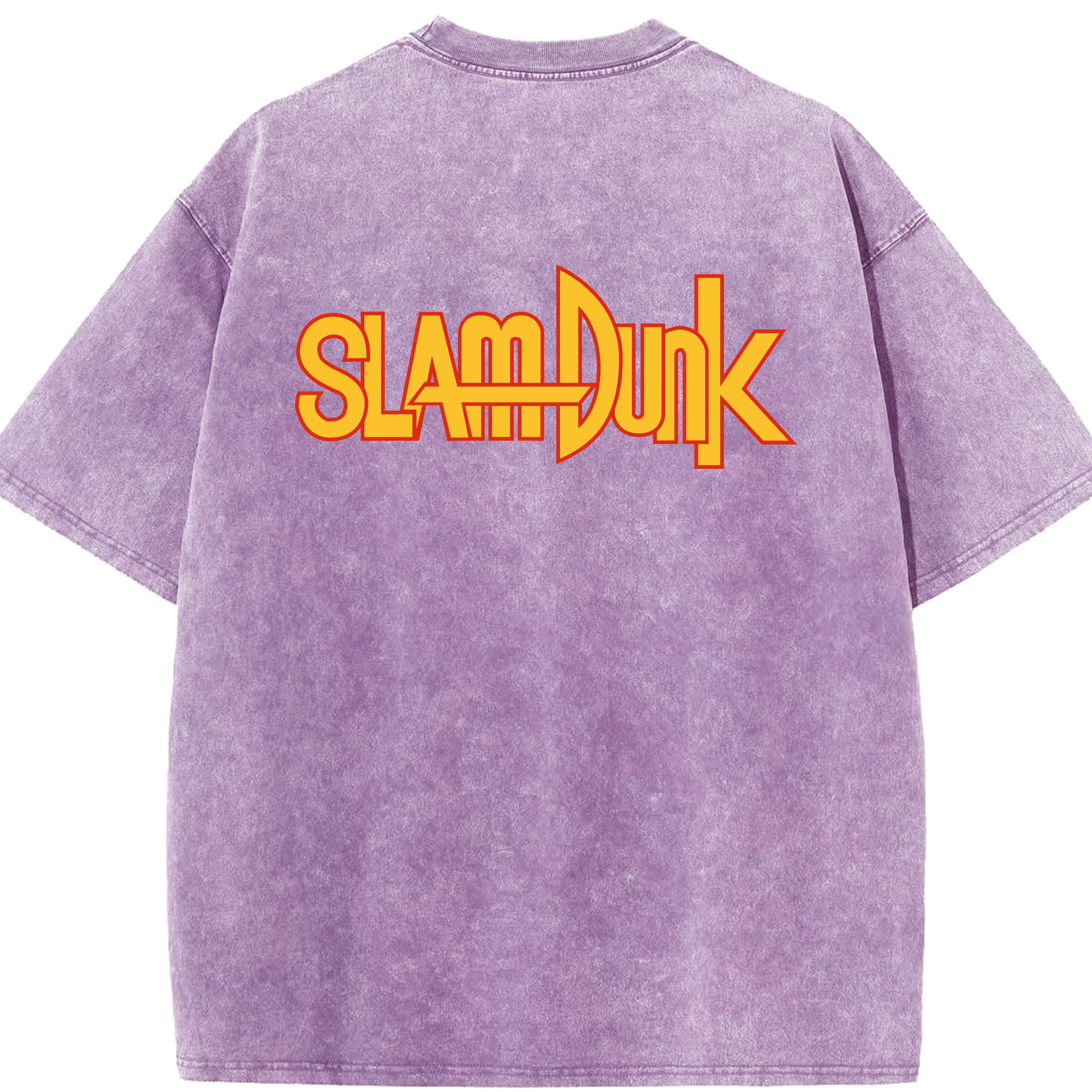 SLAM DUNK／スラムダンク 綿100% ヴィンテージ風 半袖Tシャツ（背面プリント）