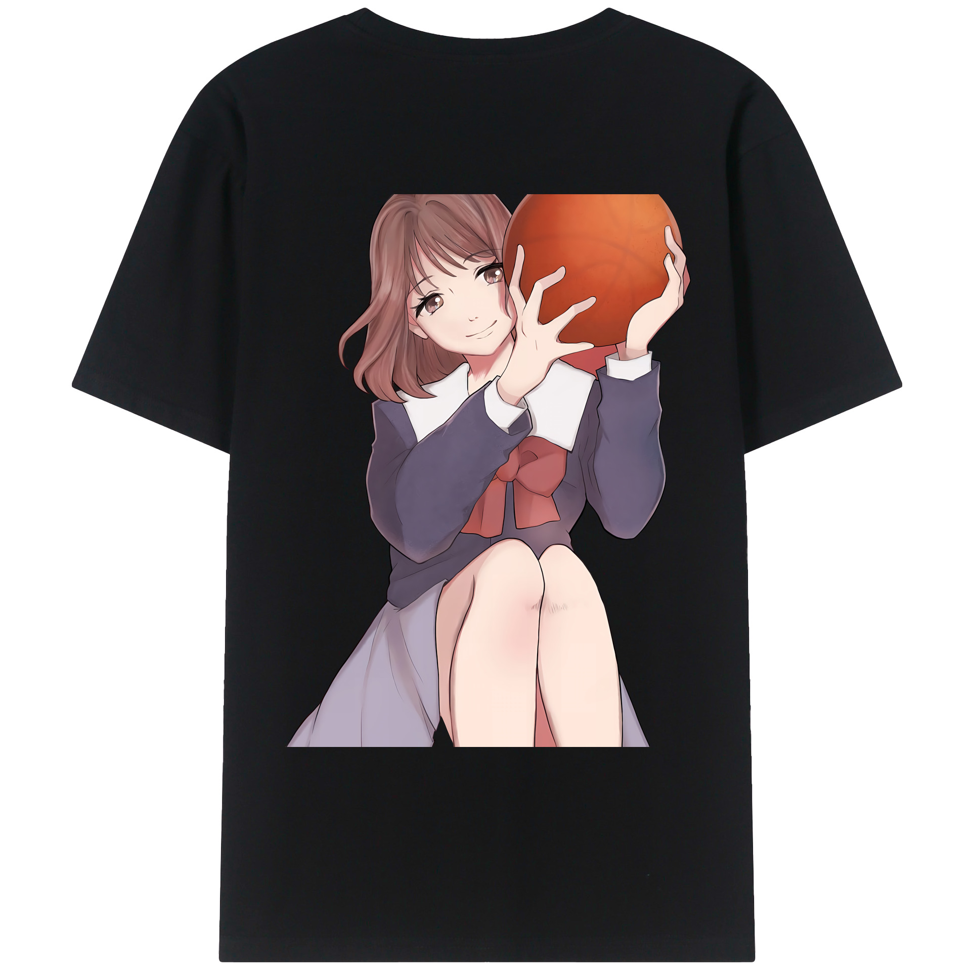（画像用） SLAM DUNK／スラムダンク 綿100％ メンズ半袖Tシャツ（バックプリント） 通気性