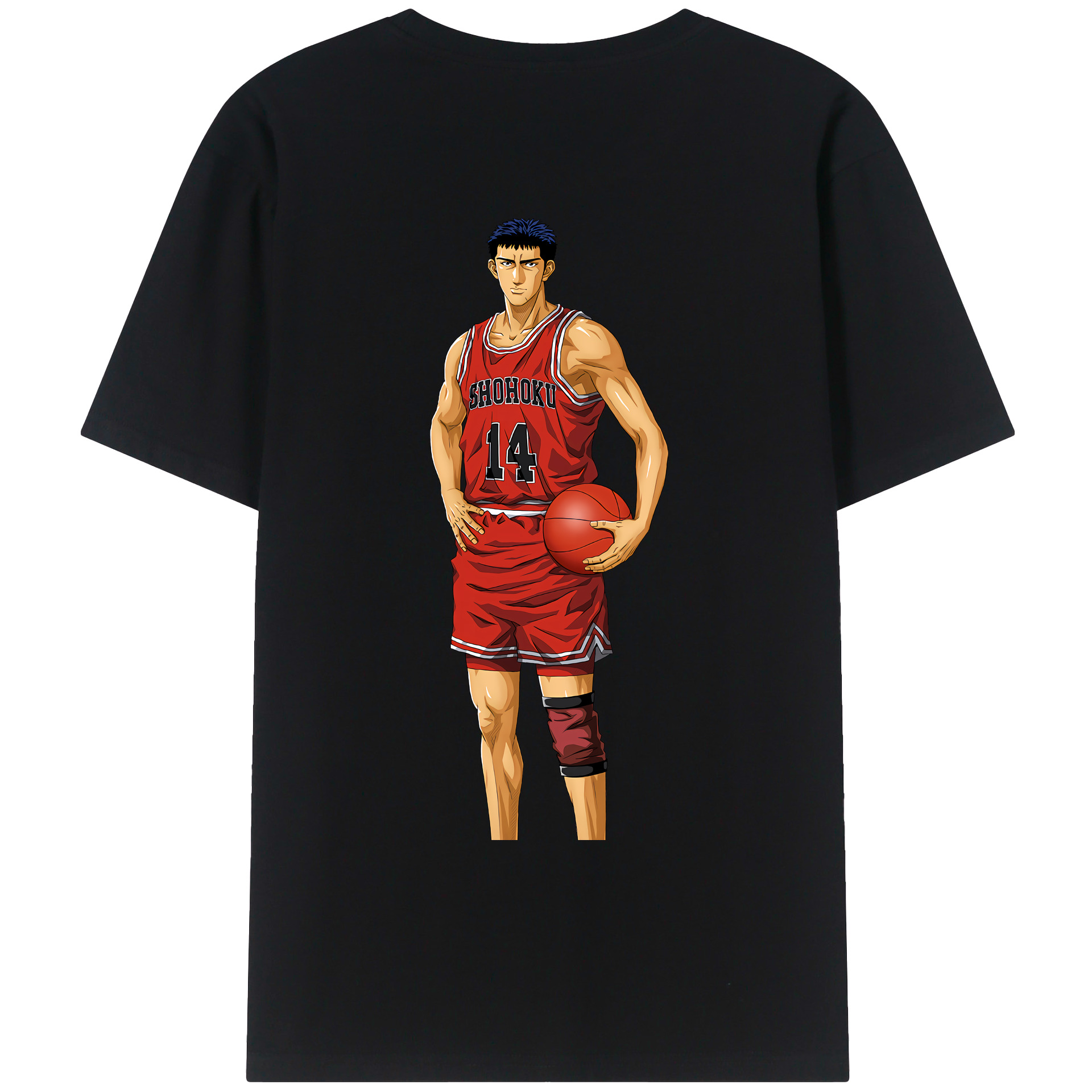 （画像用） SLAM DUNK／スラムダンク 綿100％ メンズ半袖Tシャツ（バックプリント） 通気性