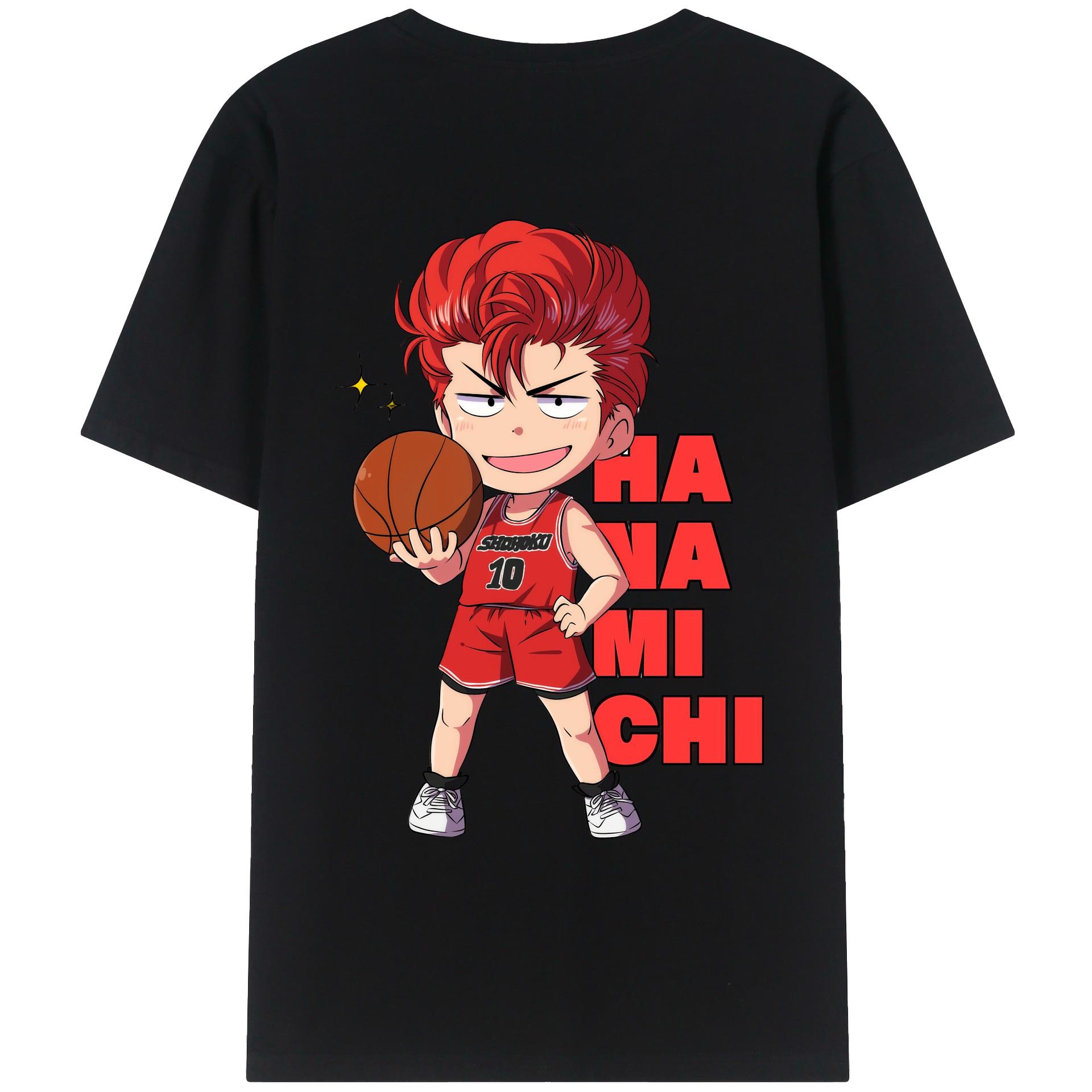 （画像用） SLAM DUNK／スラムダンク 綿100％ メンズ半袖Tシャツ（バックプリント） 通気性