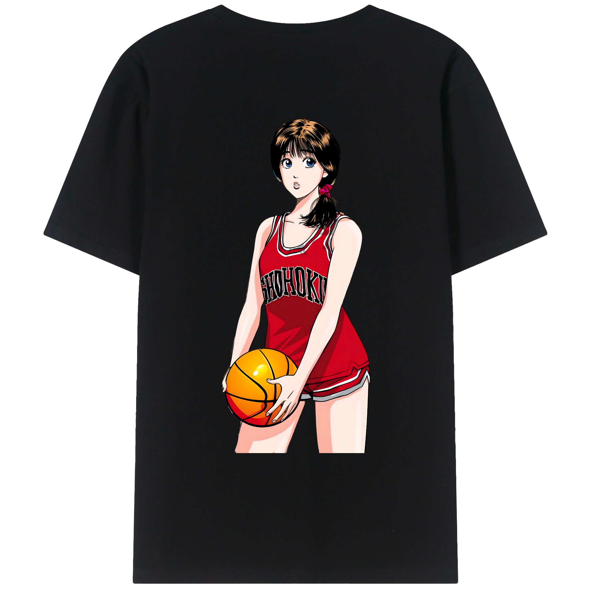 （画像用） SLAM DUNK／スラムダンク 綿100％ メンズ半袖Tシャツ（バックプリント） 通気性