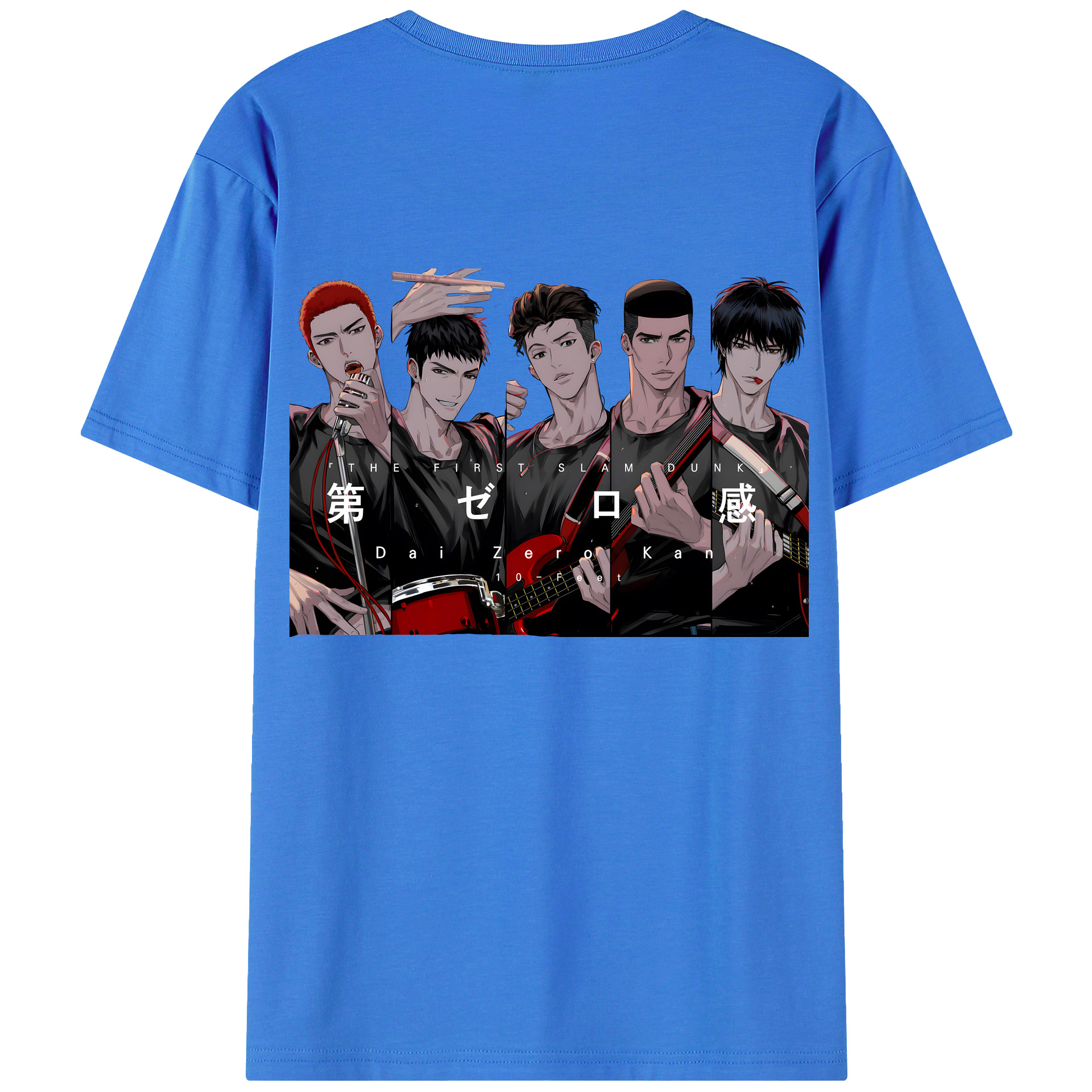 （画像用） SLAM DUNK／スラムダンク 綿100％ メンズ半袖Tシャツ（バックプリント） 通気性