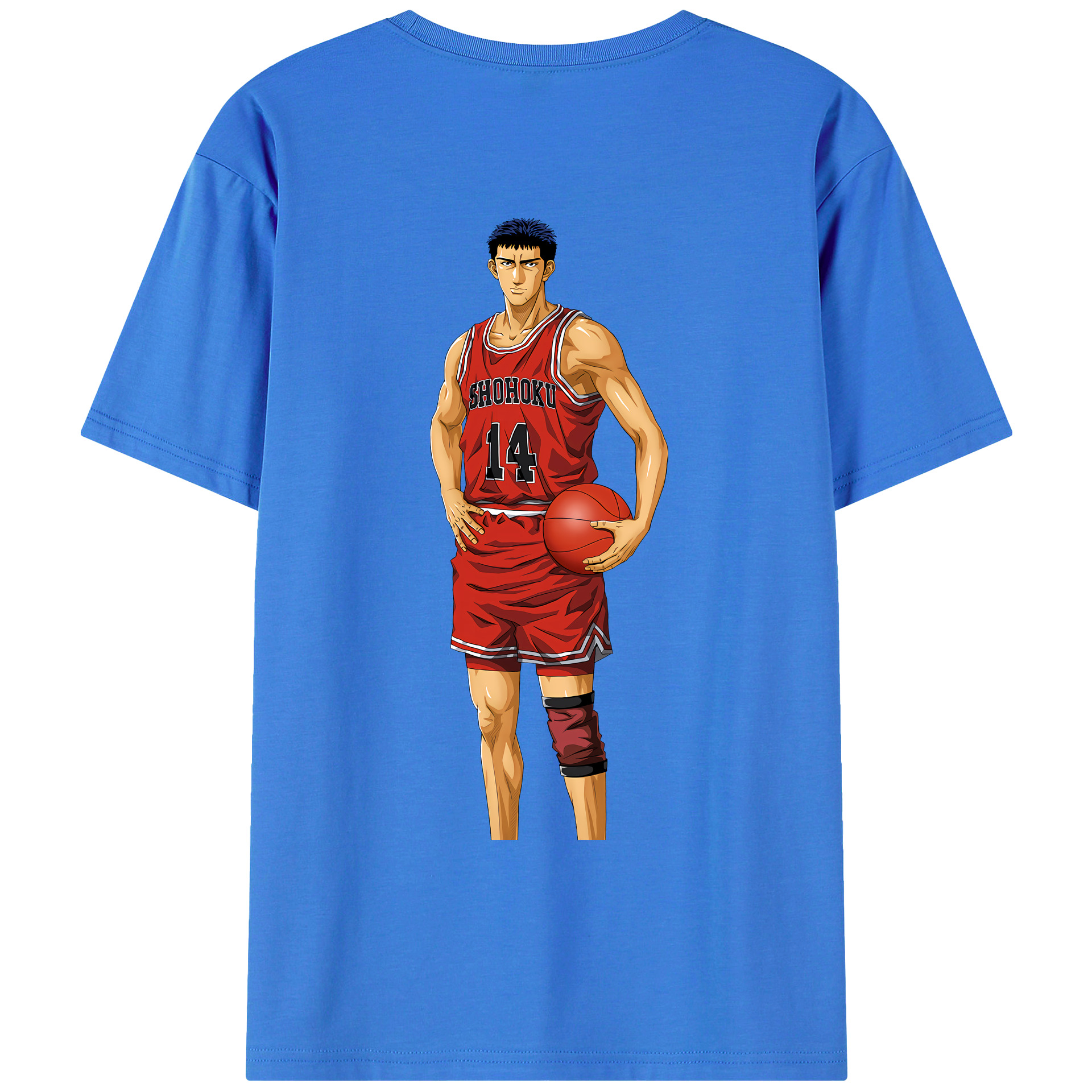 （画像用） SLAM DUNK／スラムダンク 綿100％ メンズ半袖Tシャツ（バックプリント） 通気性