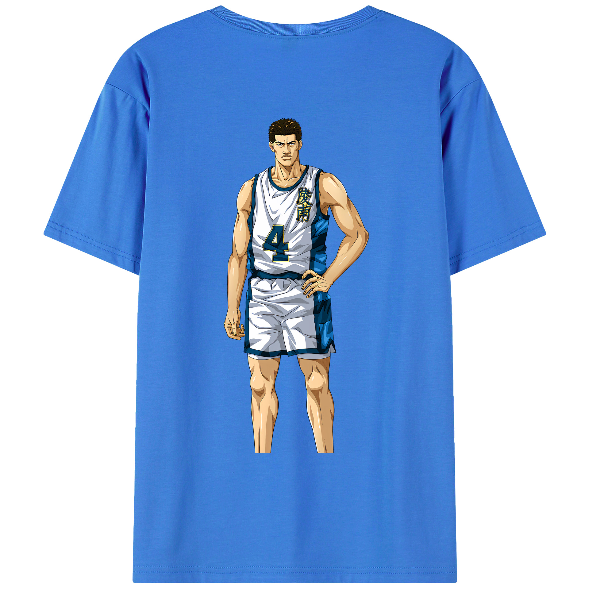 （画像用） SLAM DUNK／スラムダンク 綿100％ メンズ半袖Tシャツ（バックプリント） 通気性
