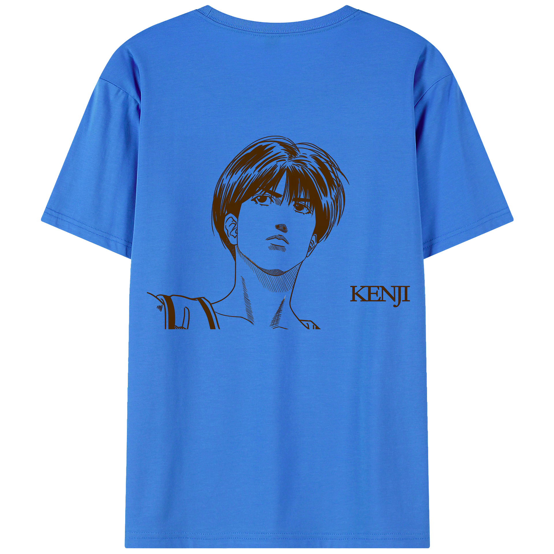 （画像用） SLAM DUNK／スラムダンク 綿100％ メンズ半袖Tシャツ（バックプリント） 通気性