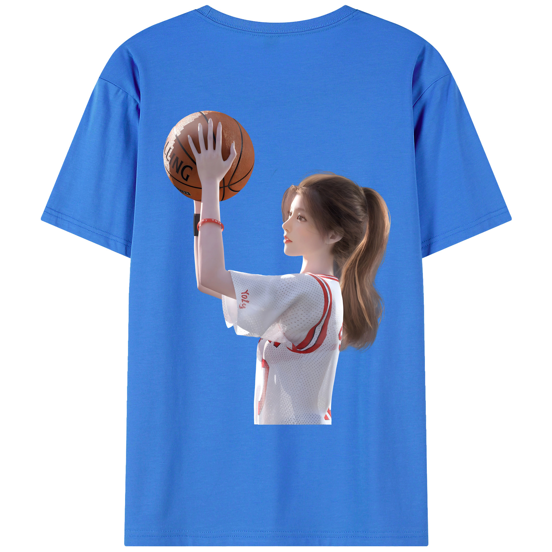 （画像用） SLAM DUNK／スラムダンク 綿100％ メンズ半袖Tシャツ（バックプリント） 通気性