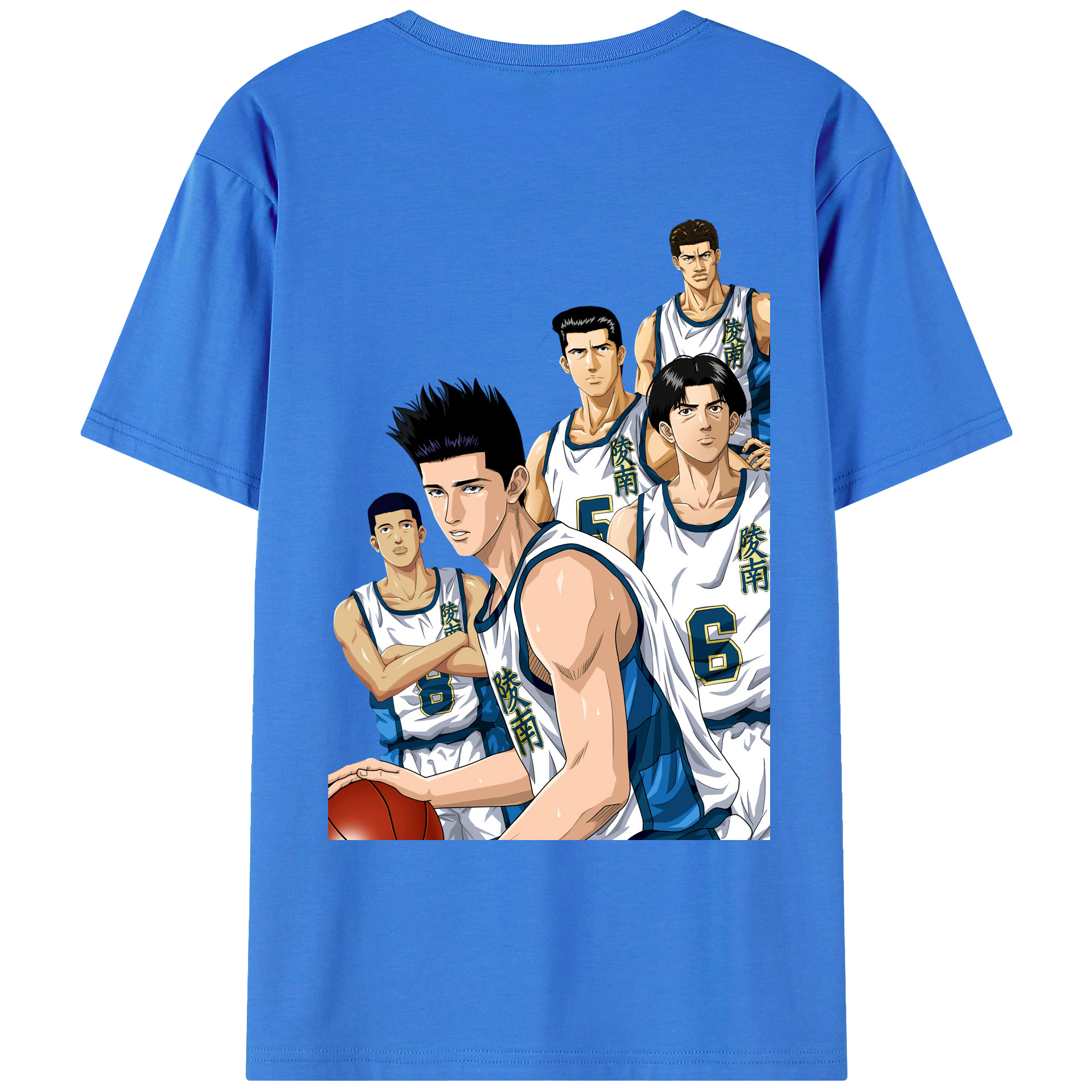 （画像用） SLAM DUNK／スラムダンク 綿100％ メンズ半袖Tシャツ（バックプリント） 通気性
