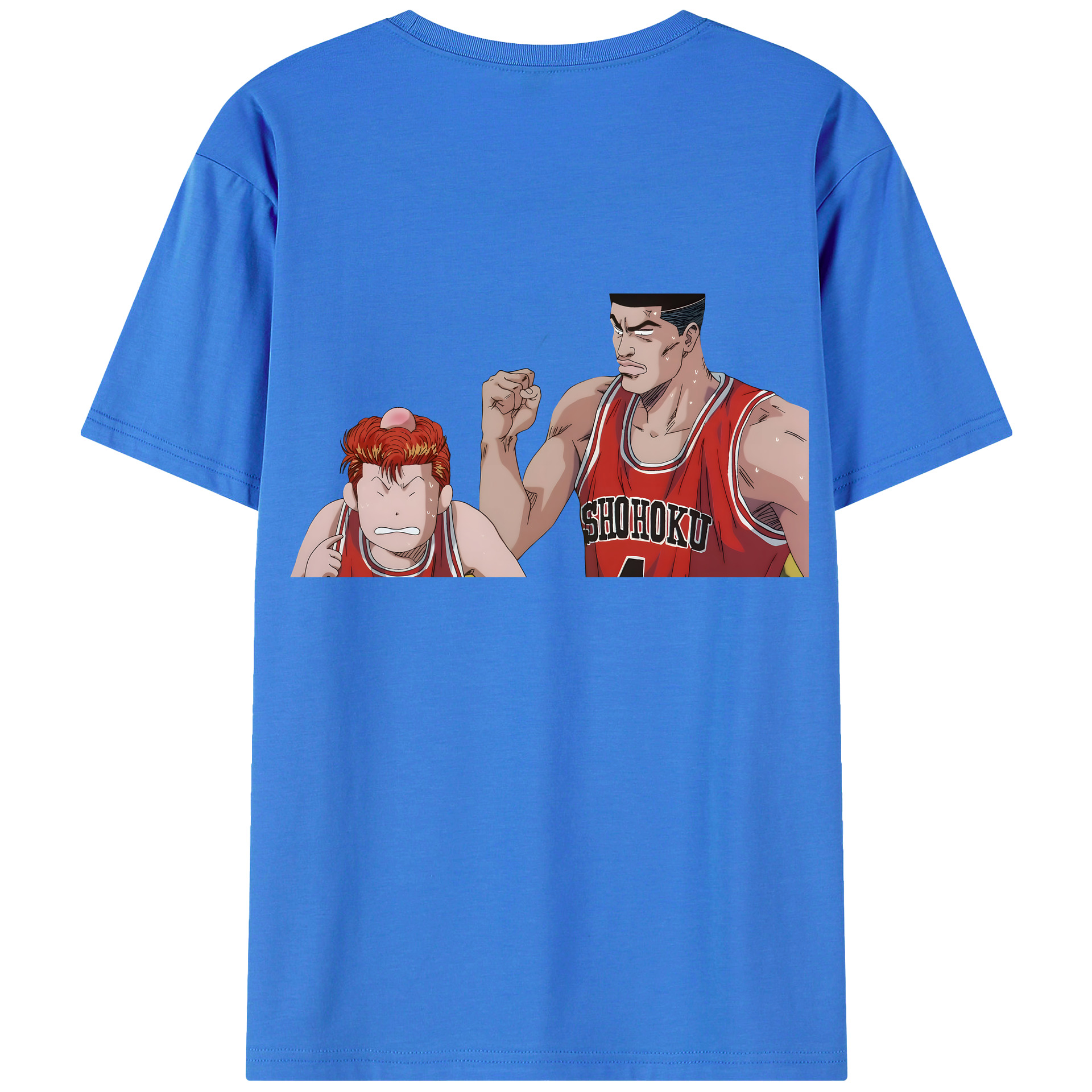 （画像用） SLAM DUNK／スラムダンク 綿100％ メンズ半袖Tシャツ（バックプリント） 通気性