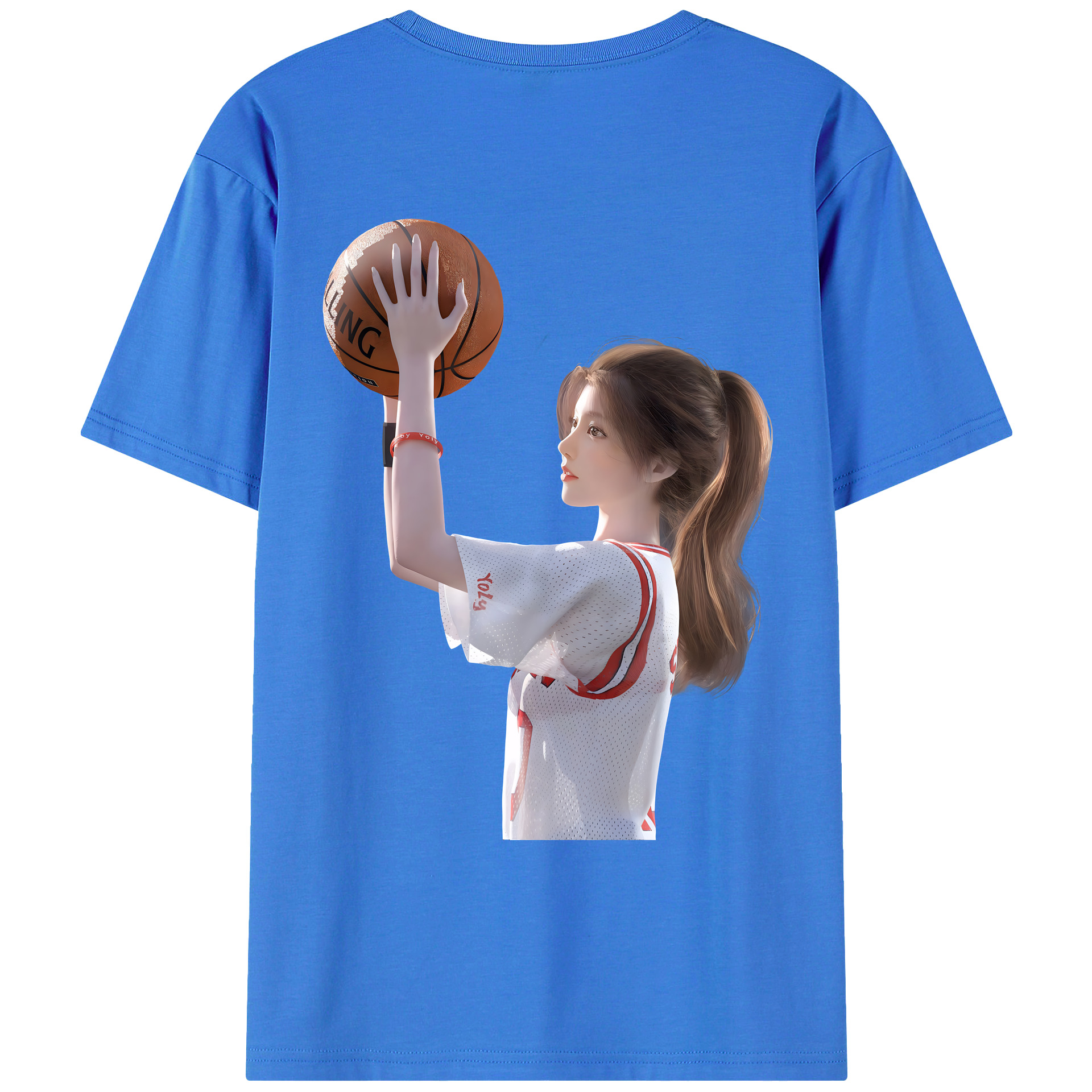 （画像用） SLAM DUNK／スラムダンク 綿100％ メンズ半袖Tシャツ（バックプリント） 通気性