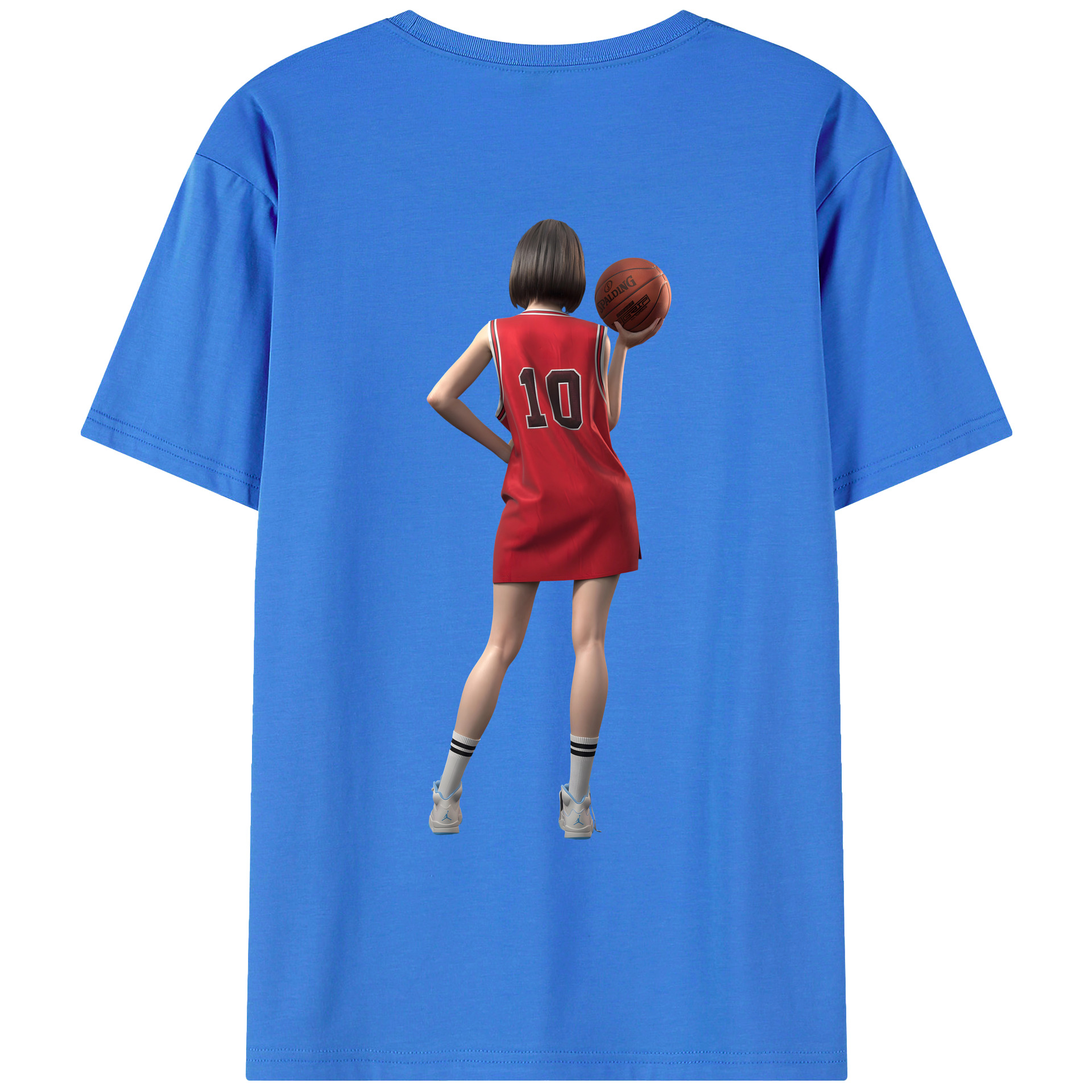 （画像用） SLAM DUNK／スラムダンク 綿100％ メンズ半袖Tシャツ（バックプリント） 通気性