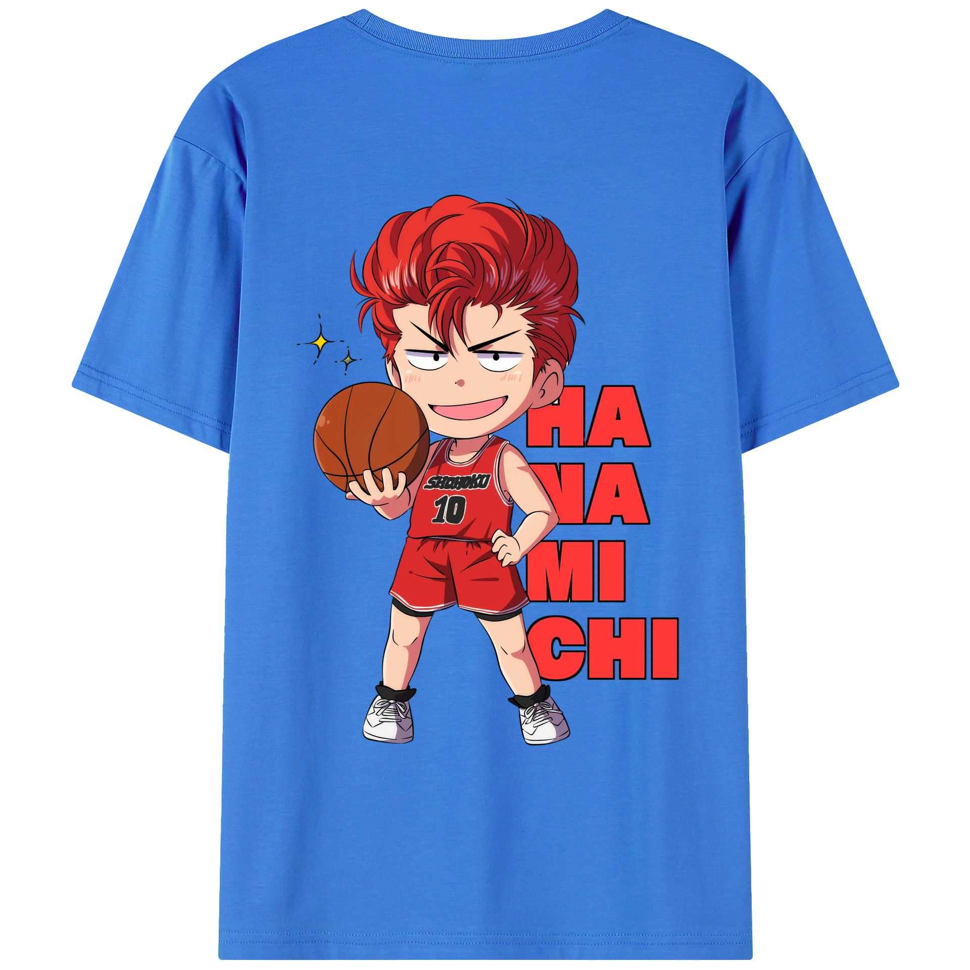 （画像用） SLAM DUNK／スラムダンク 綿100％ メンズ半袖Tシャツ（バックプリント） 通気性