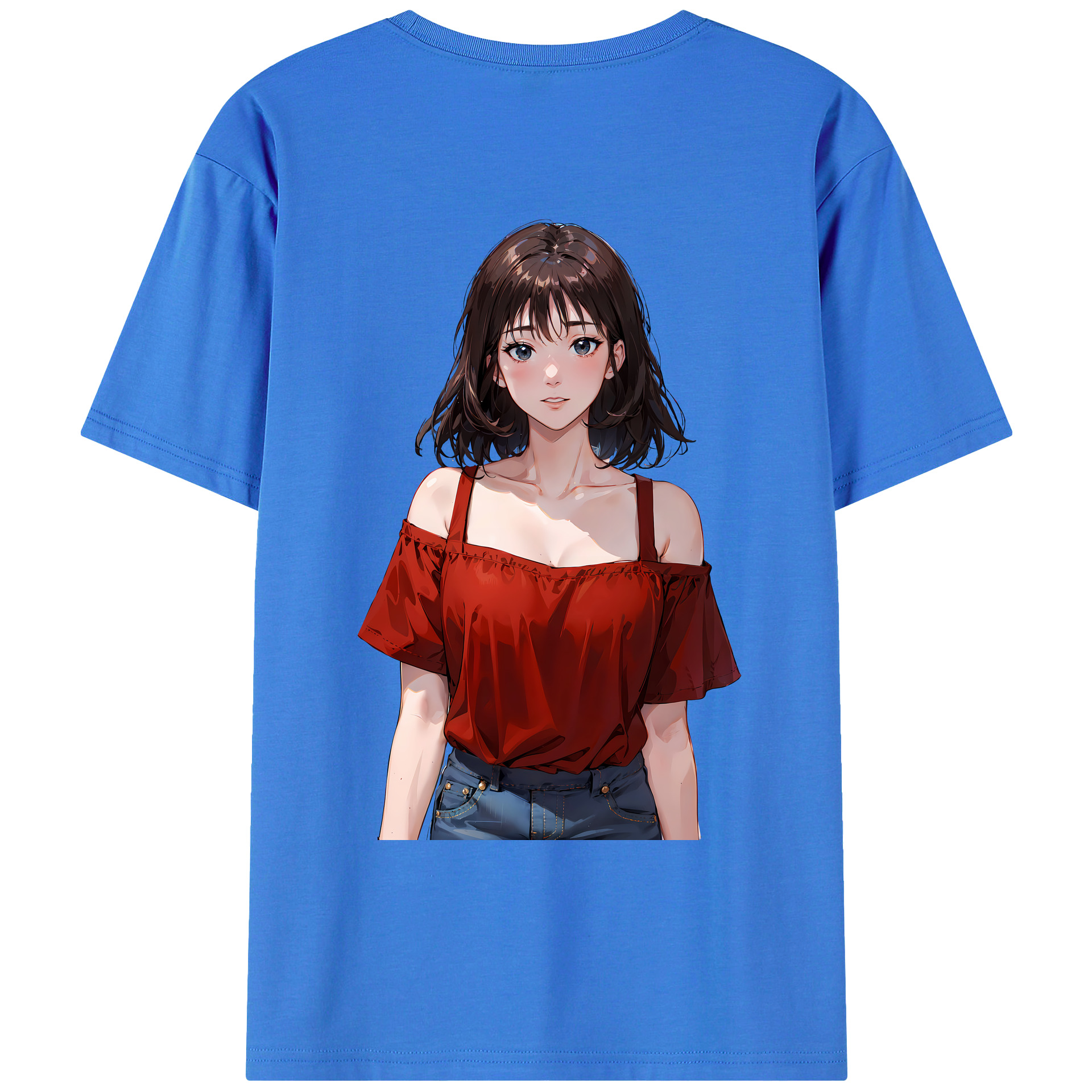 （画像用） SLAM DUNK／スラムダンク 綿100％ メンズ半袖Tシャツ（バックプリント） 通気性