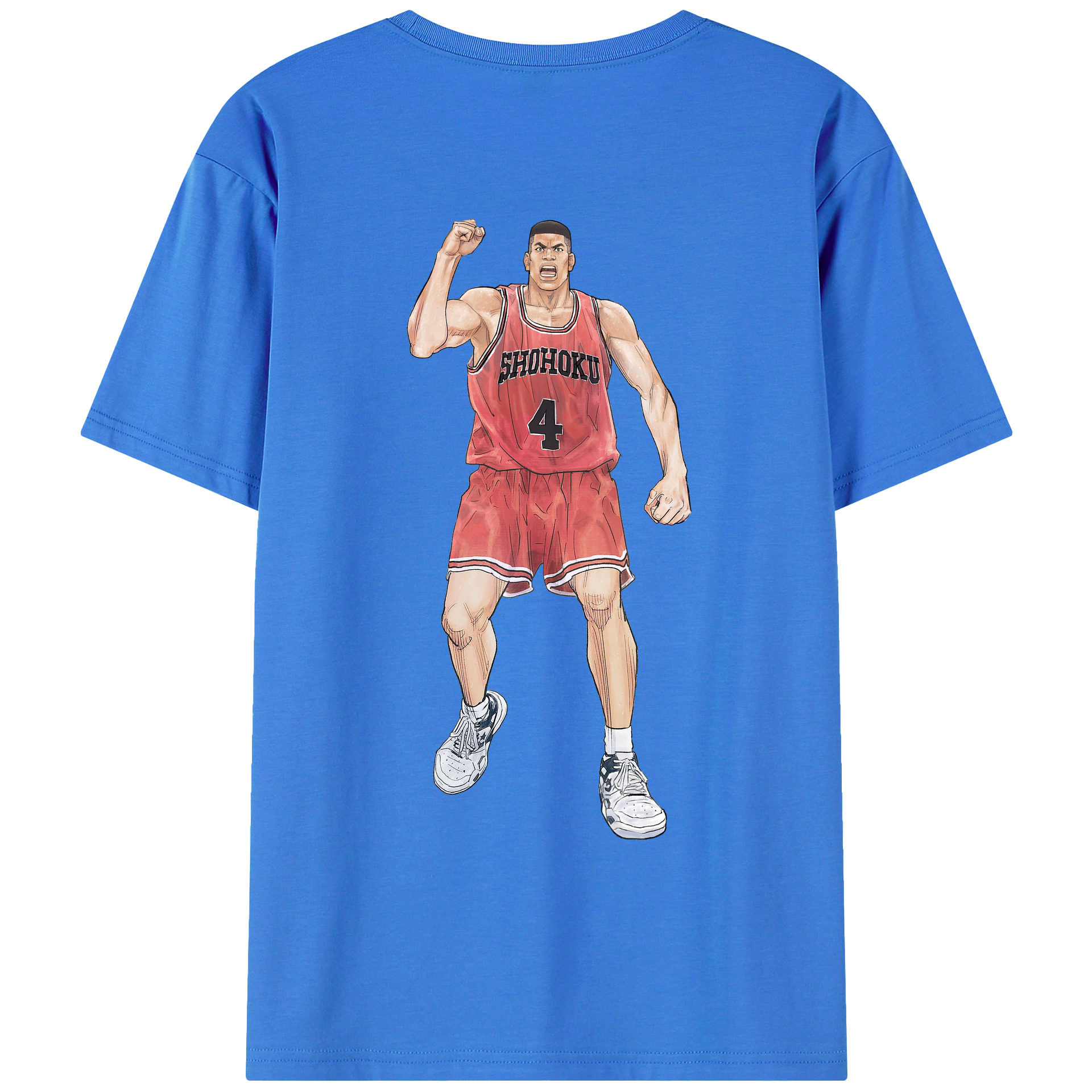 （画像用） SLAM DUNK／スラムダンク 綿100％ メンズ半袖Tシャツ（バックプリント） 通気性
