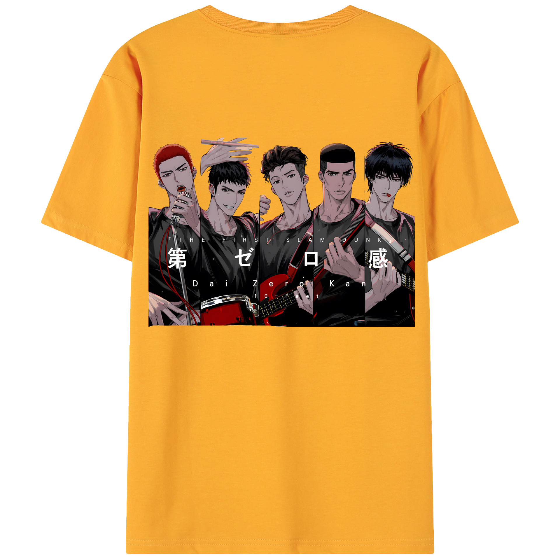 （画像用） SLAM DUNK／スラムダンク 綿100％ メンズ半袖Tシャツ（バックプリント） 通気性